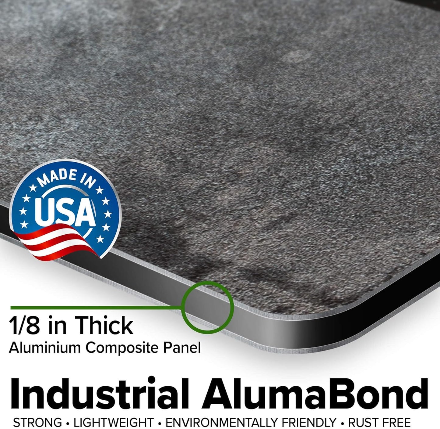 Custom Sign, Custom Street Sign, 11 Font Colors, 13 Font Styles, 4 Hole Options, 22 Sizes, 18x24 Inches, Rust Free DiBound, Fade Resistant, Made in USA by My Sign Center (Grunge Metal)