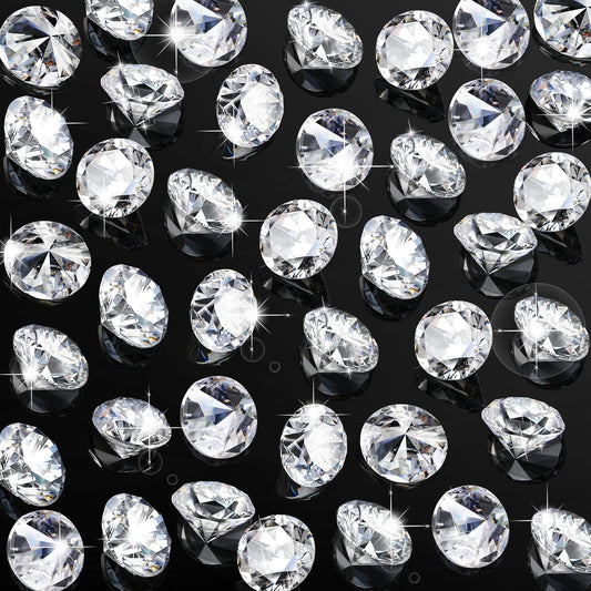 400 Pcs 0.8 Inch 20mm Clear Fake Diamonds Wedding Table Diamond Decor Scattering Crystal Diamonds for Decoration Vase Filler Jewelry for Wedding Anniversary Engagement Bridal Shower Party Decors