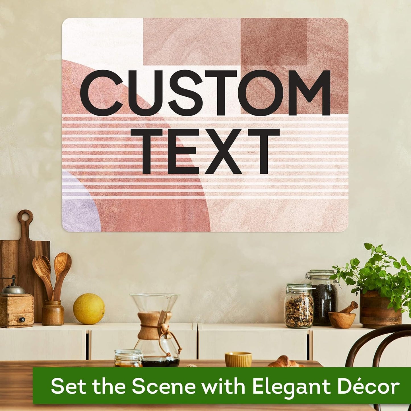 Custom Sign, Custom Street Sign, 11 Font Colors, 13 Font Styles, 4 Hole Options, 22 Sizes, 18x24 Inches, Rust Free DiBound, Fade Resistant, Made in USA by My Sign Center (Mid-Century Modern 1)