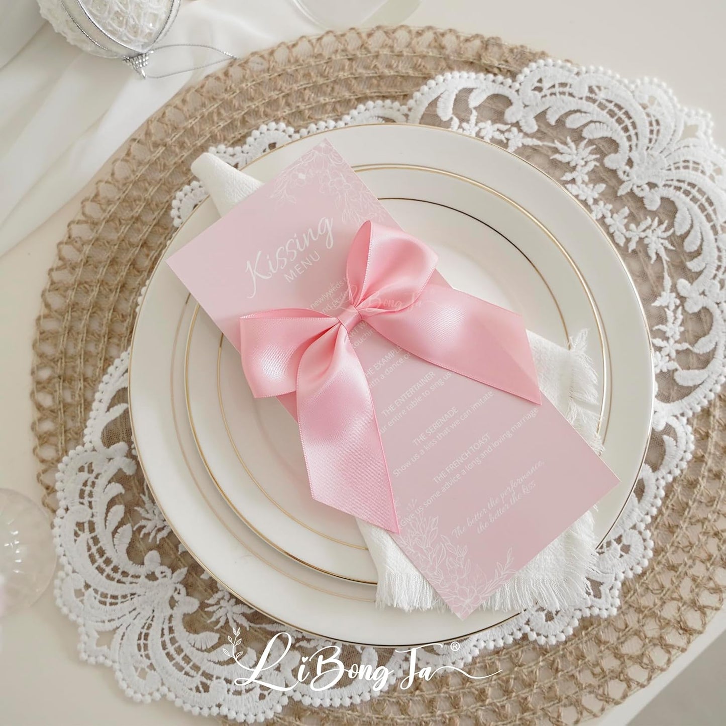 4.5" Satin Ribbon Pink Bows for Gift Wrapping, Twist Tie Bows, Cute Bows for Crafts, Party Favors, Premade Bows Pre-Tied Decorative Bows for Flower Bouquets Candy Apple Bows-24 Counts