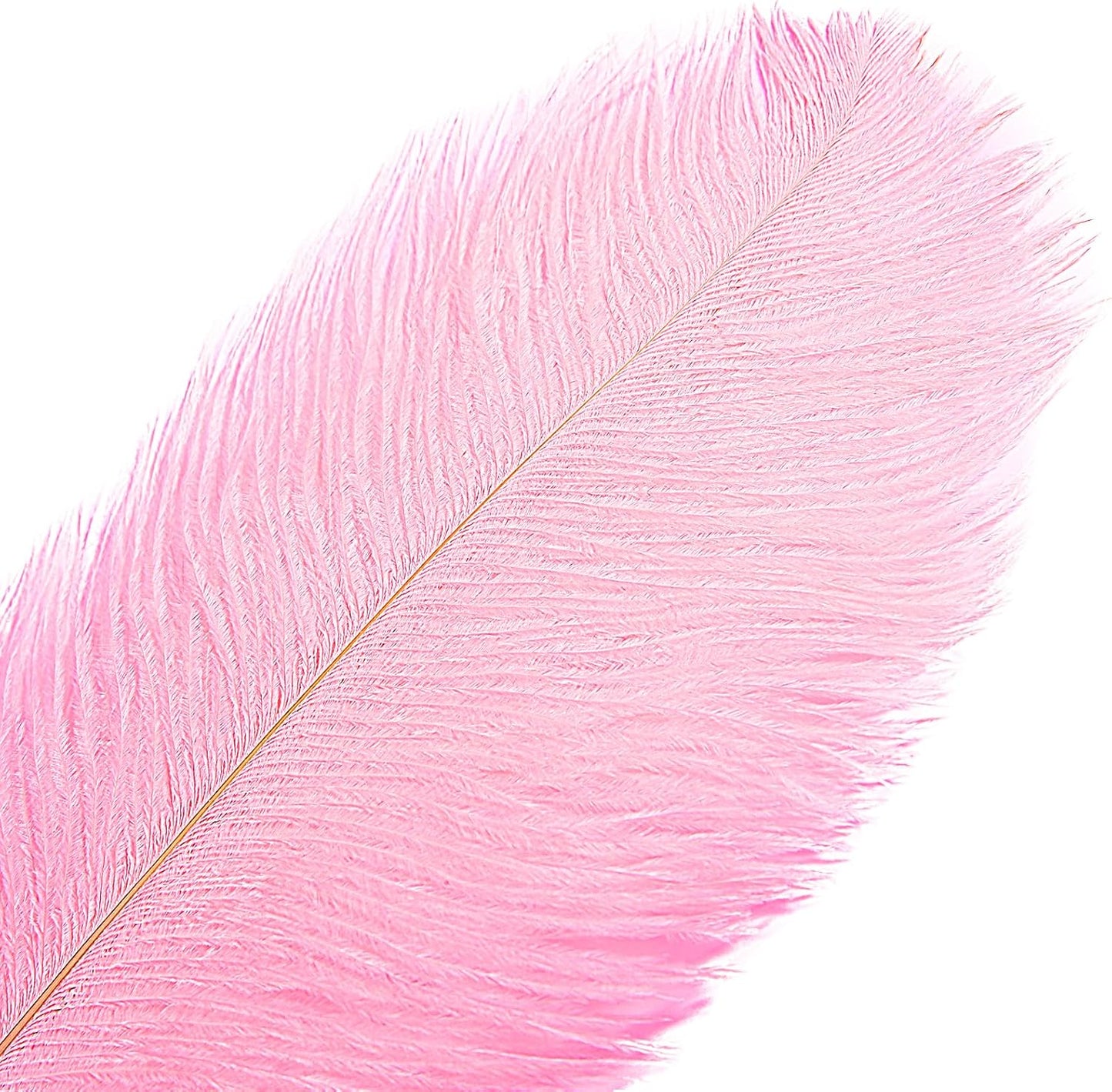 THARAHT 12PCS Ostrich Feathers Natural Bulk 16-18Inch(40-45cm) for Wedding Party Centerpieces Easter Gatsby Flower Arrangement and Home Decorate Ostrich Feathers,Pink