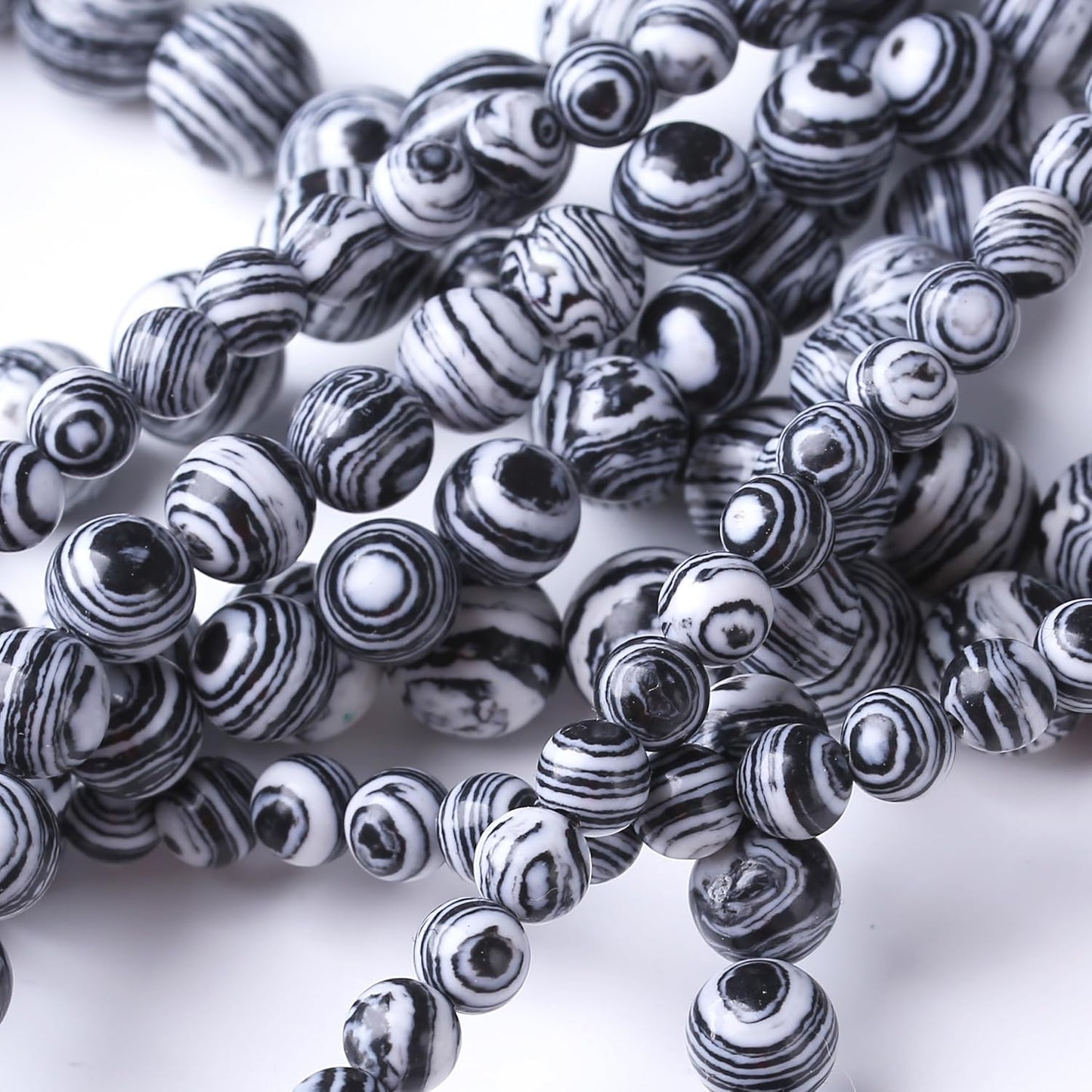 Black Peacock Turquoise Stone Beads Gemstone Round Crystal Energy Jade Beads Stone Beads for Jewelry Making DIY Bracelet Necklace Jewelry Making 1 Strand 15.5inch 35PCS 10MM