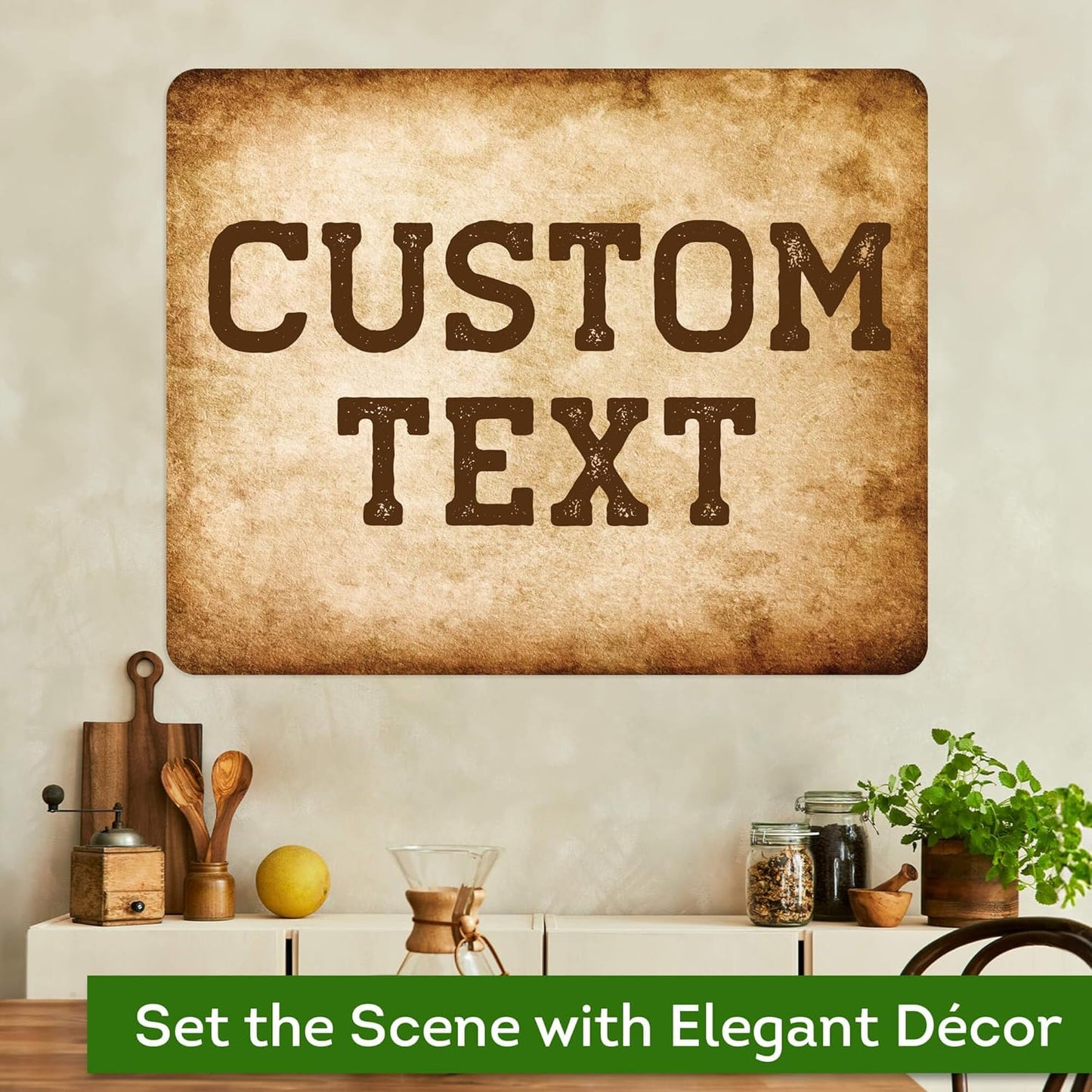 Custom Sign, Custom Street Sign, 11 Font Colors, 13 Font Styles, 4 Hole Options, 22 Sizes, 24x30 Inches, Rust Free DiBound, Fade Resistant, Made in USA by My Sign Center (Vintage)