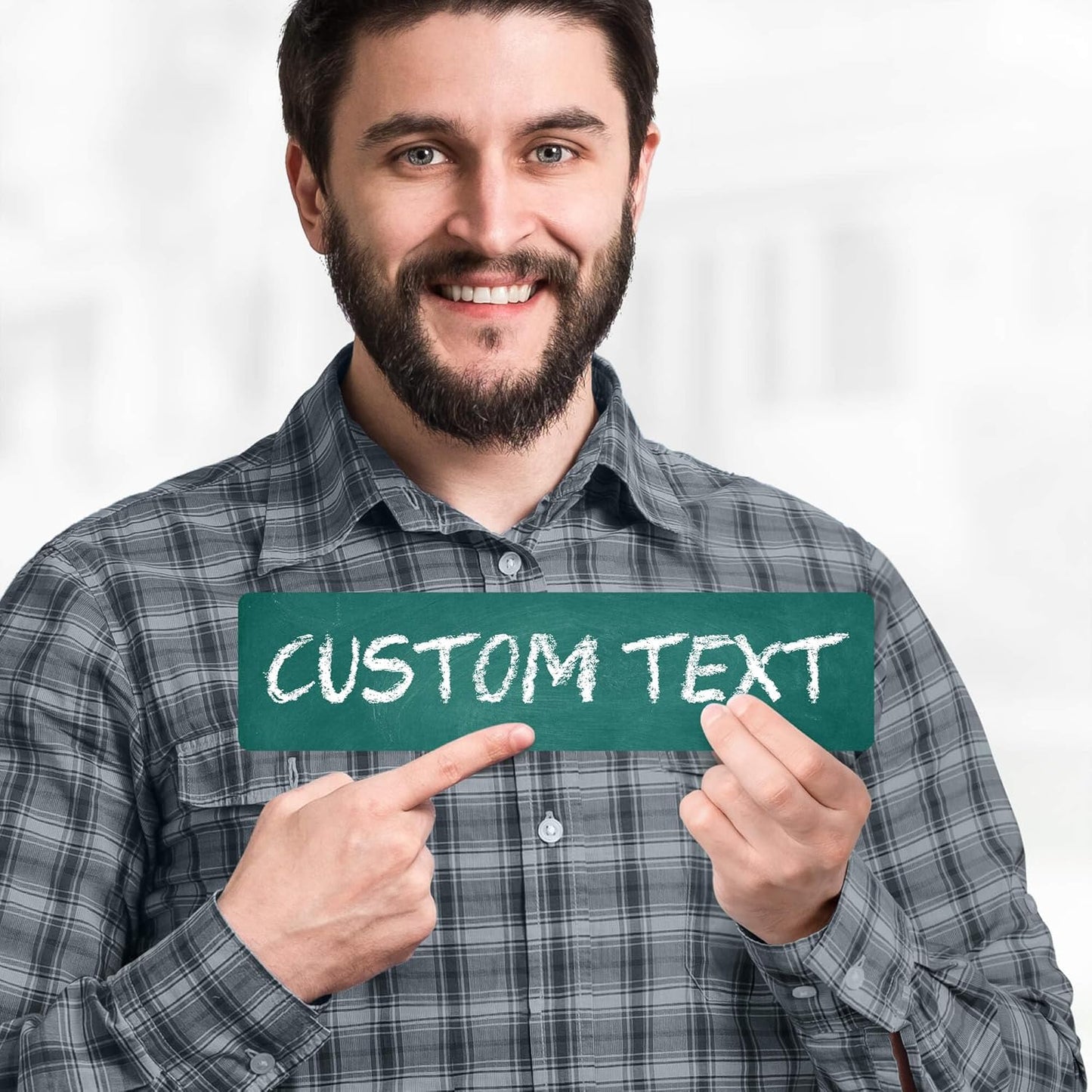 Custom Sign, Custom Street Sign, 11 Font Colors, 13 Font Styles, 4 Hole Options, 22 Sizes, 3x12 Inches, Rust Free DiBound, Fade Resistant, Made in USA by My Sign Center (Chalkboard Green)