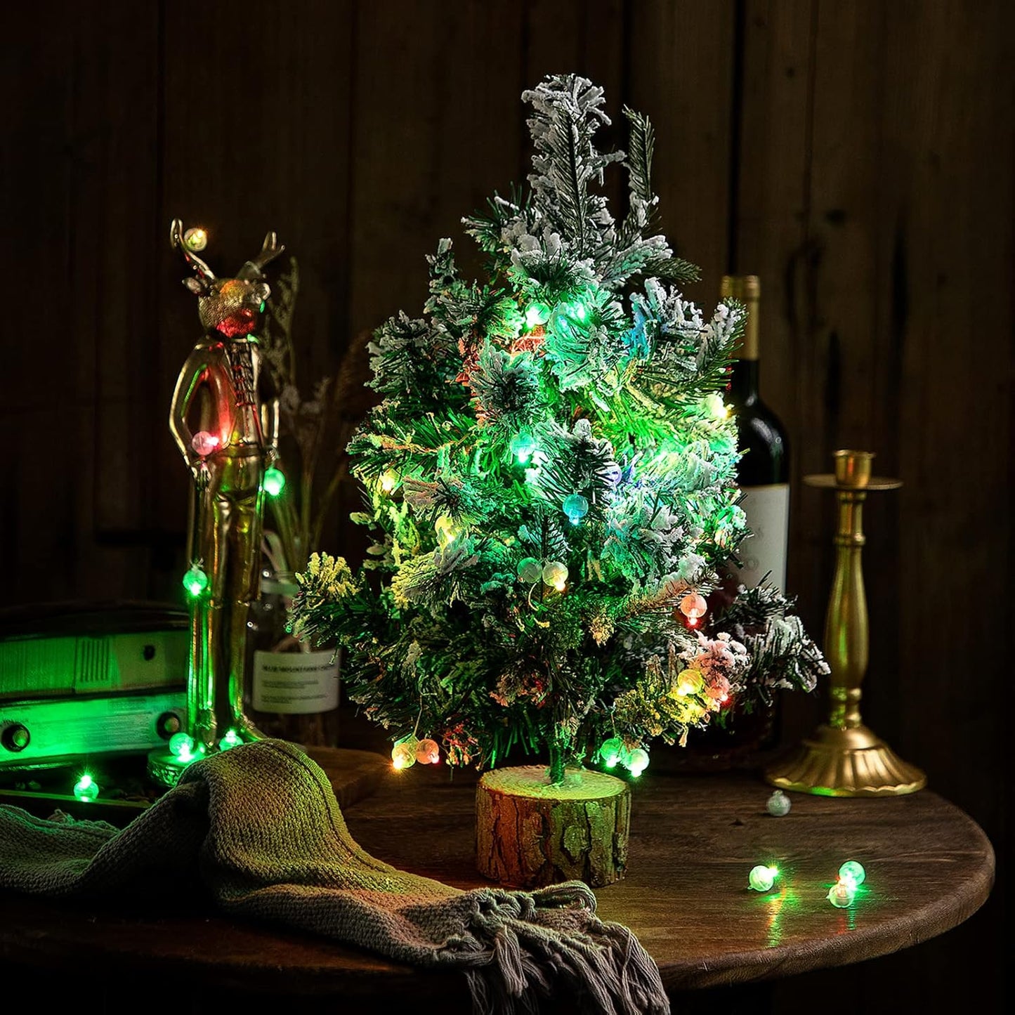 Aogist 100Pcs Blue Balloon Lights with Hook,Long Standby Time,Waterproof Mini Light for Birthday Party Wedding Christmas Halloween Easter Decorative (Flash)