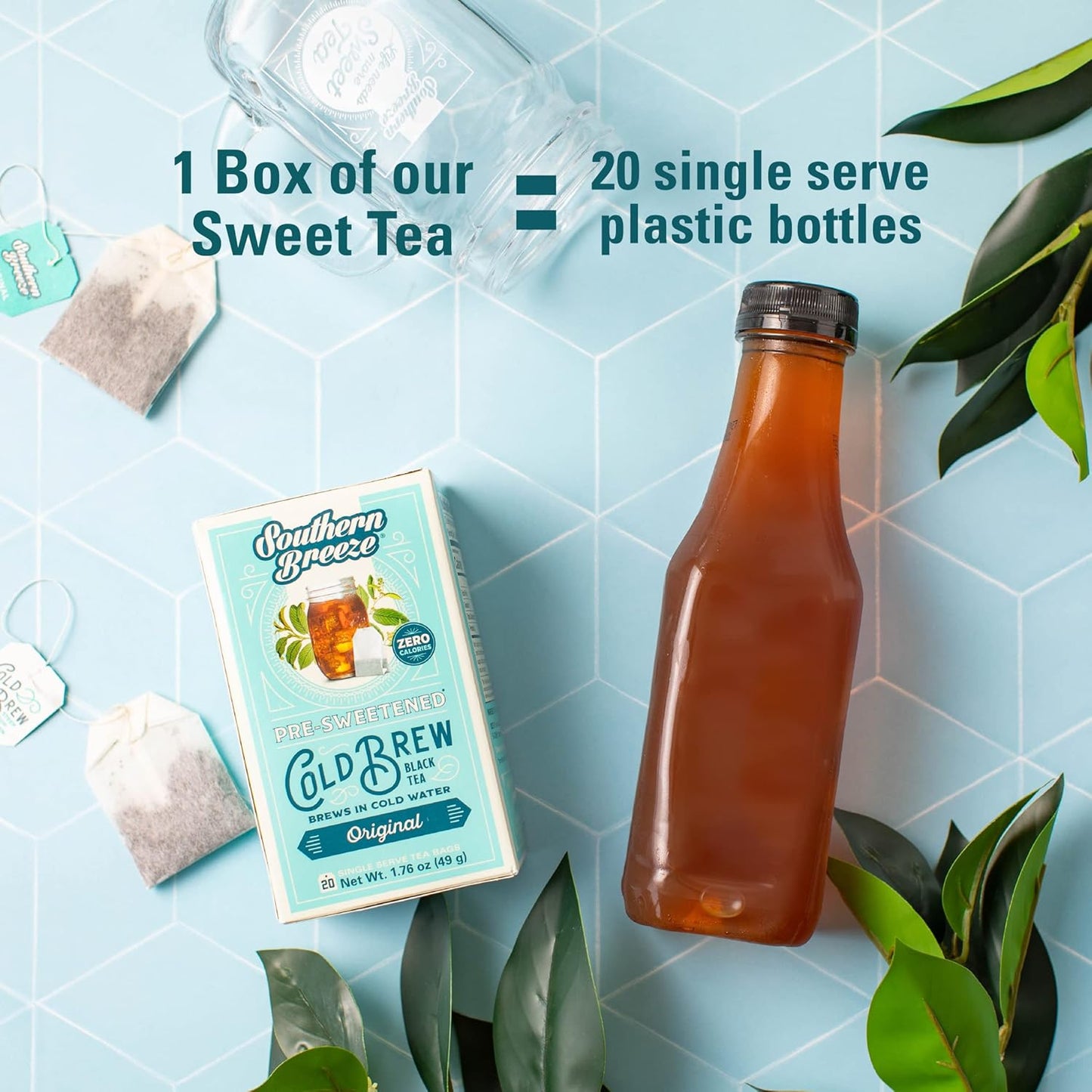 Southern Breeze Cold Brew Sweet Tea BUILD YOUR OWN BUNDLE Choose four or More Flavors Iced Tea with Black Tea 20 Tea Bags (Minimum 4 Selections & Maximum 12 Selections)