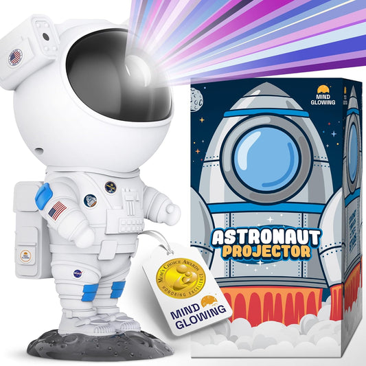 Mind-Glowing Astronaut Galaxy Projector - Spaceman Projector with Remote, Timer, Star & Nebula Modes - Dimmable Astronaut Night Light for Kids Space Decor - Cool Birthday Gift for Any Year Old Boys