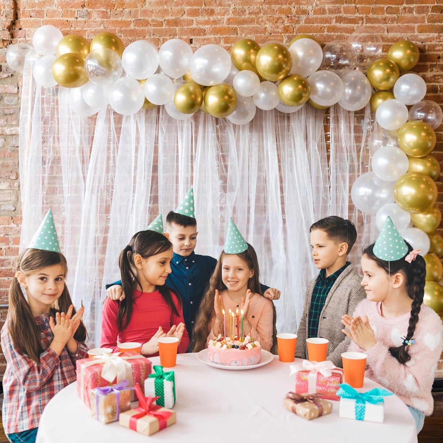 110pcs Metallic Gold Balloons, Metallic Gold Latex Balloons 12 inch, Gold Balloon for Birthday Party Baby Shower Wedding(with 2 Ribbons).