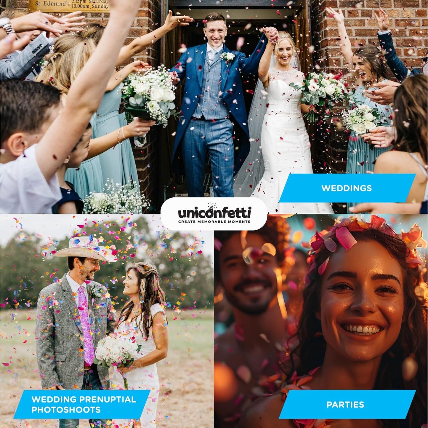 Dried Flower Yellow Lily Biodegradable Confetti - Real Flower Petals for Weddings, Flower Girl Toss, Wedding Send Off Ideas, Party Table Decoration | Boxed - 8oz (0.5lbs)