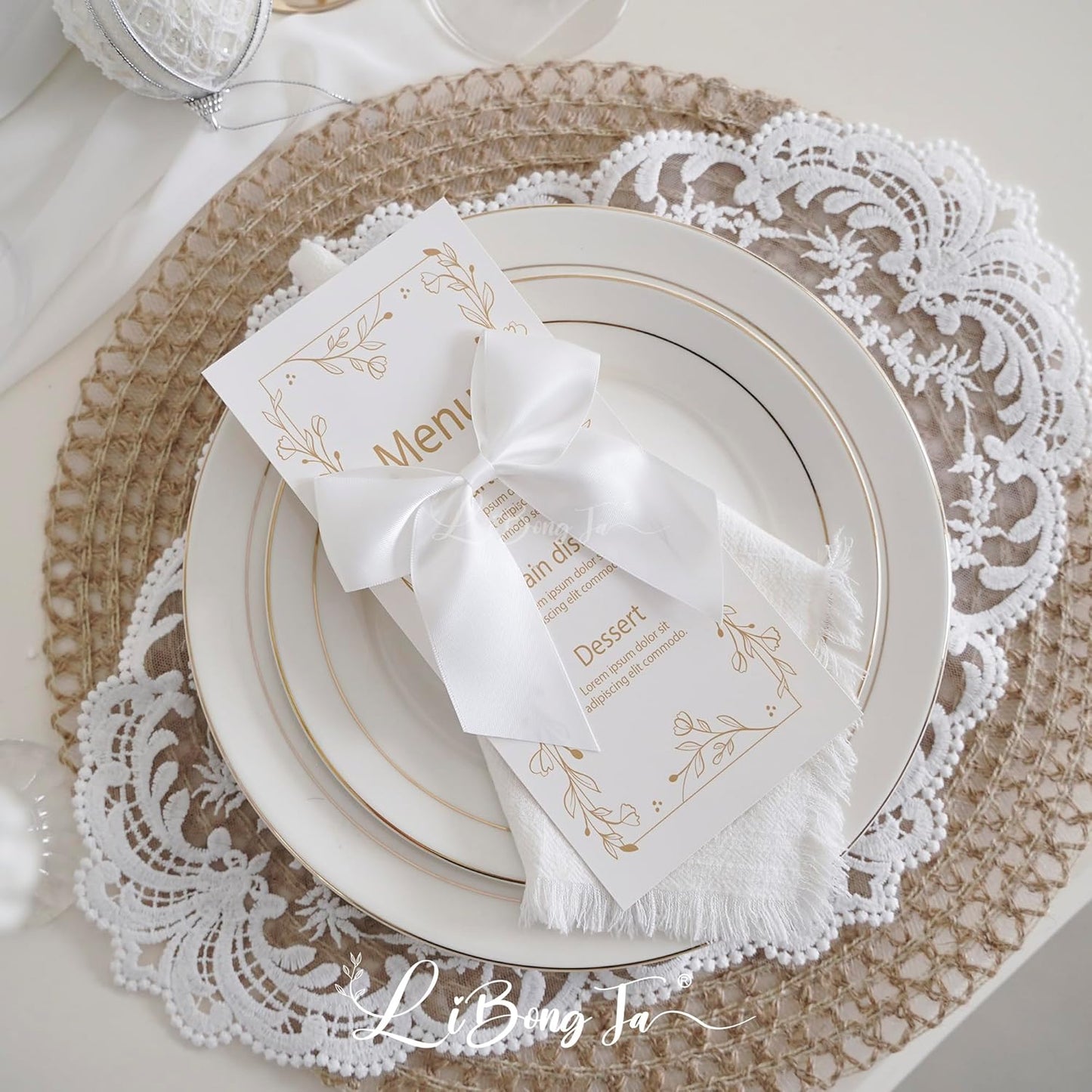 4.5" Satin Ribbon White Bows for Gift Wrapping, Twist Tie Bows, Cute Bows for Crafts, Party Favors, Premade Bows Pre-Tied Decorative Bows for Flower Bouquets Candy Apple Bows-24 Counts