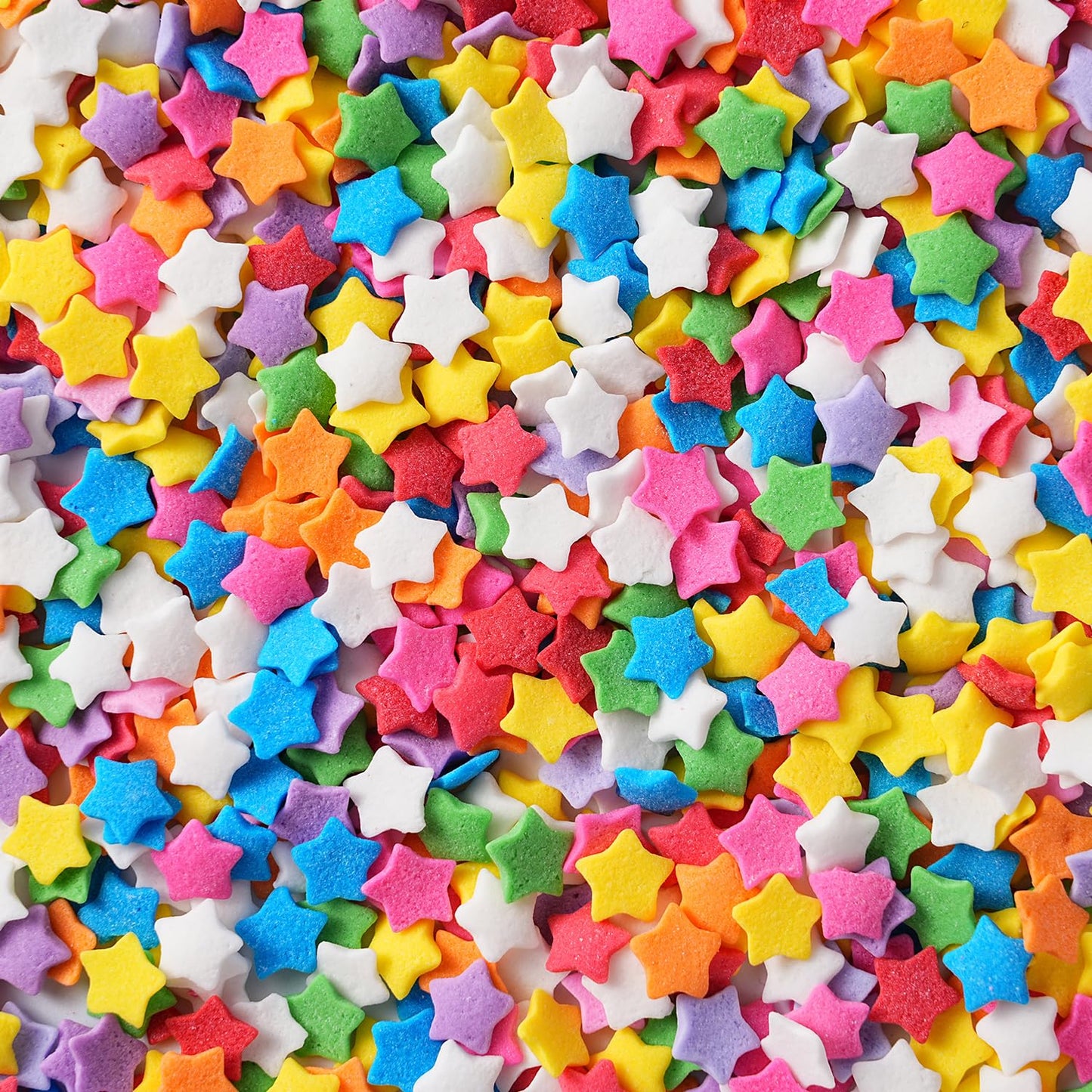 Star Sprinkles, Edible Confetti Sprinkles, 4.23oz Rainbow Sprinkle for Cake Decorating, Cupcakes, Baking, Donuts, Ice Cream Topper, and Cakecircle(120g)