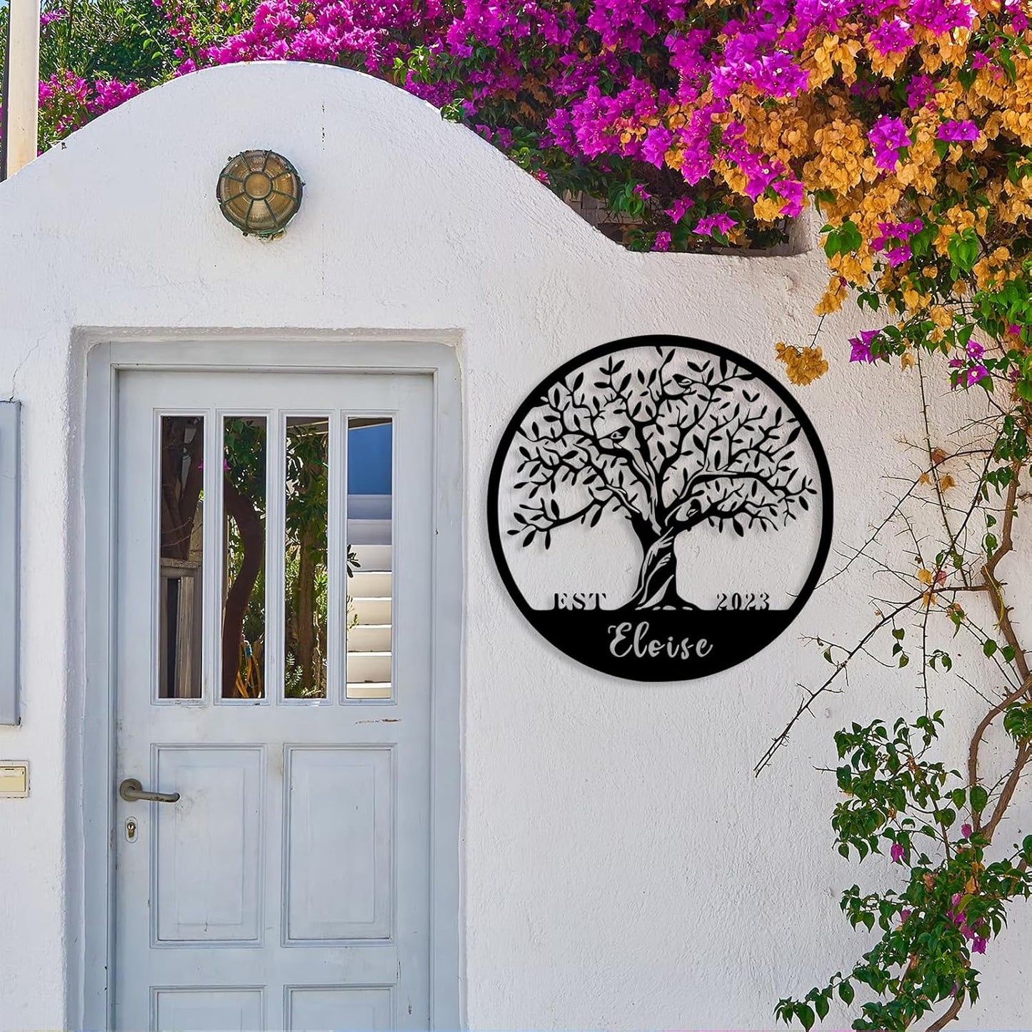 Personalized Tree of Life Metal Sign Wall Art Decor, Custom Wedding Gifts for Couples, Custom Family Name Sign, Christmas Valentine's Day Housewarming Gifts