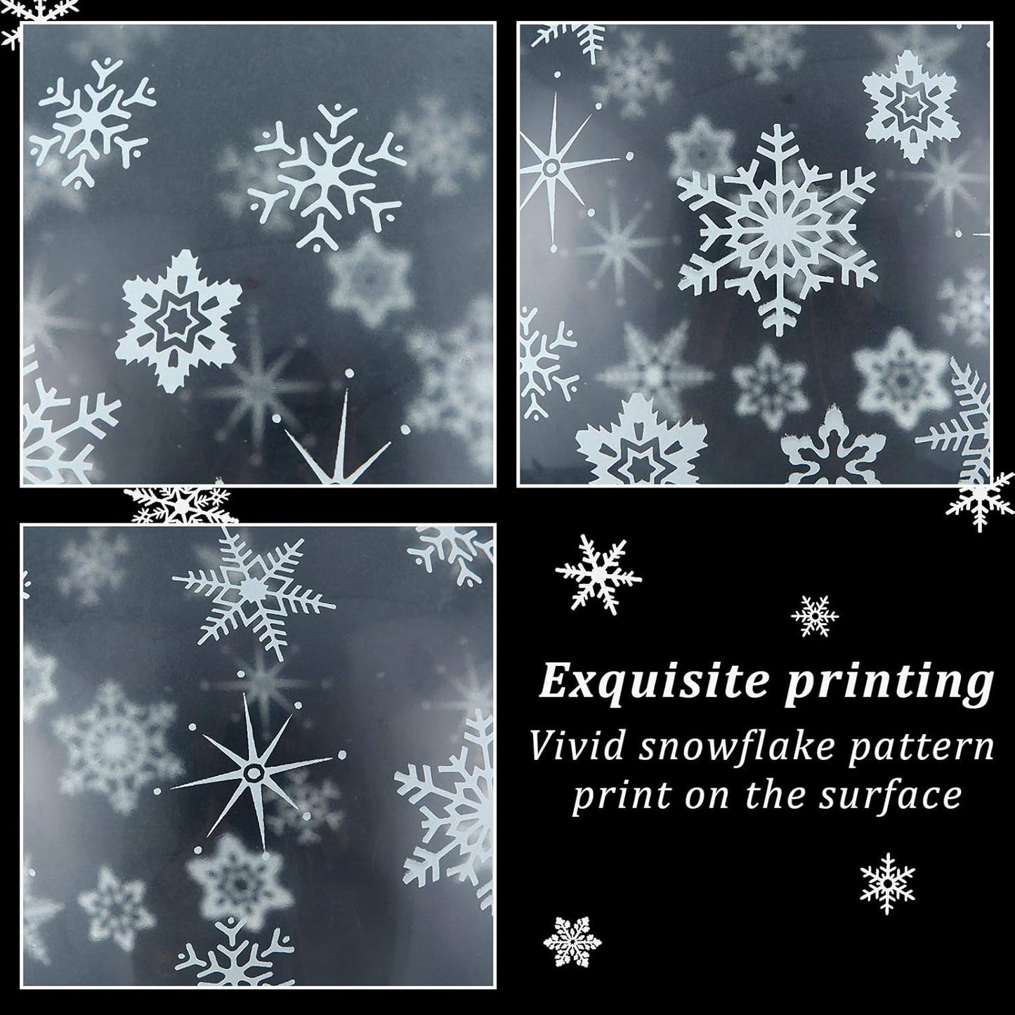 Skylety 40 Pieces Snowflake Balloons Bulk Winter Transparent Snowflake Latex Balloons for Christmas Birthday Wedding Party Decorations(Clear)