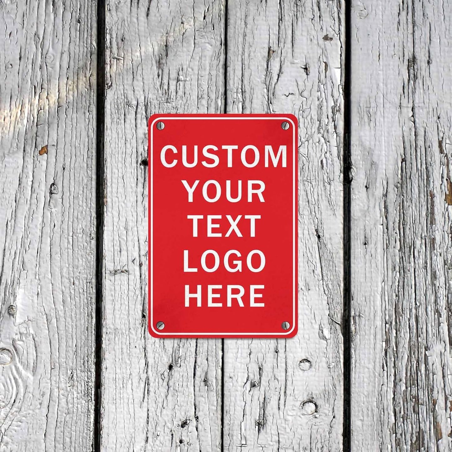 Custom Sign, Personalized Metal Signs, Customize for Office, Business, Workplace, Office, Home, Delivery Signs, Metal Sign With Your Own Image, Text,Photo, Pets, Kids Art Made in USA (Design 5)