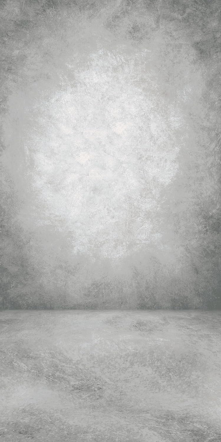 8x16ft Grey Portrait Photography Backdrops Solid Texture Abstract Photo Background for Photoshoot