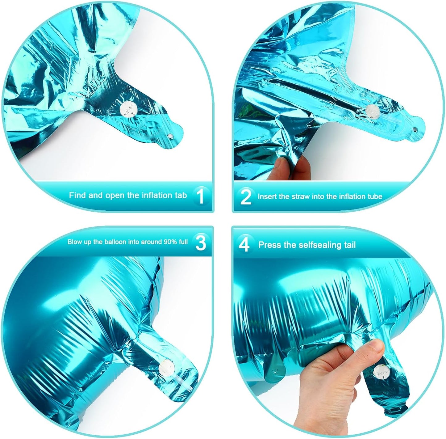 Helium Foil Blue Number 8 Balloon 40 Inch, Mylar Eight Numbers 8 18 28 38 48 58 80 88 Birthday Balloons, Blue Women Men Anniversary Graduations Party Supplies