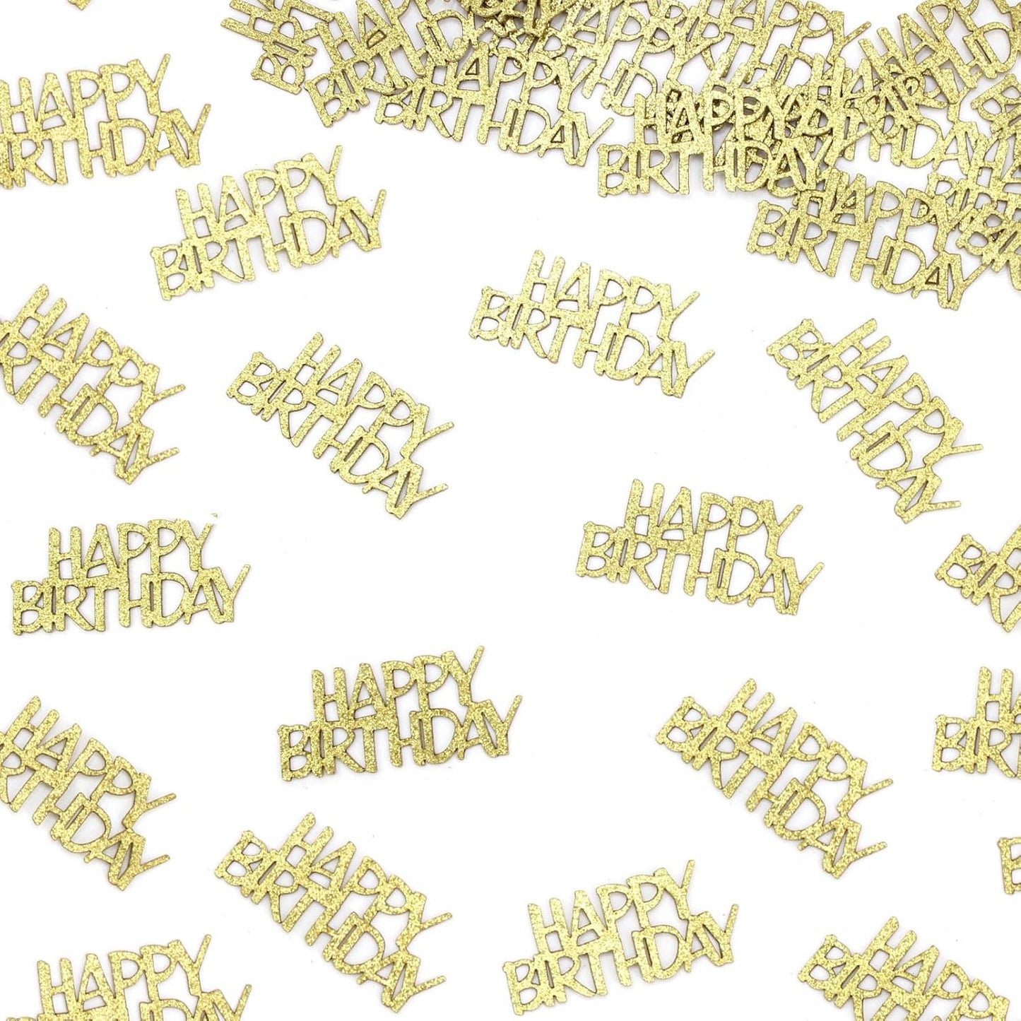Gold Happy Birthday Confetti for Tables Glitter Birthday Party Table Scatters for Adult/Kids Birthday Anniversary DIY Crafts Party Supplies 100PC