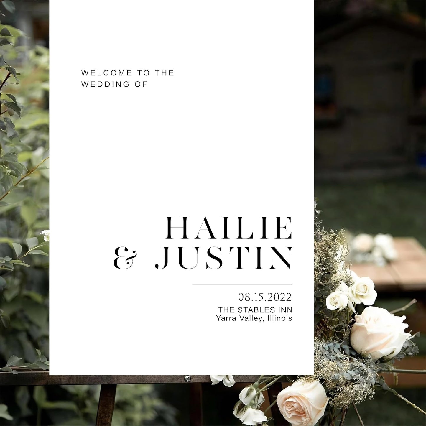 Wedding Welcome Sign, Wedding Welcome, Minimalist Welcome sign