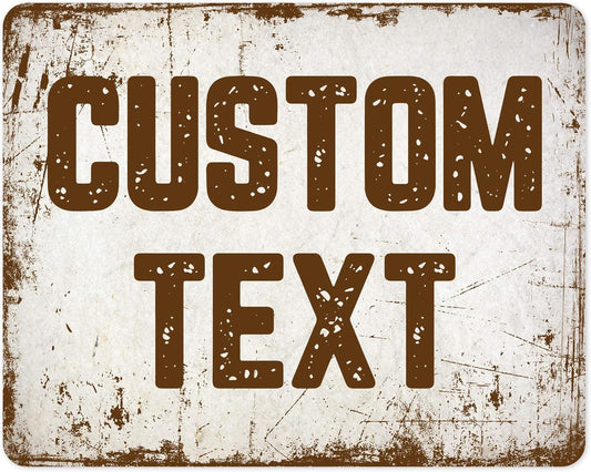 Custom Sign, Custom Street Sign, 11 Font Colors, 13 Font Styles, 4 Hole Options, 22 Sizes, 24x30 Inches, Rust Free DiBound, Fade Resistant, Made in USA by My Sign Center (Rustic)