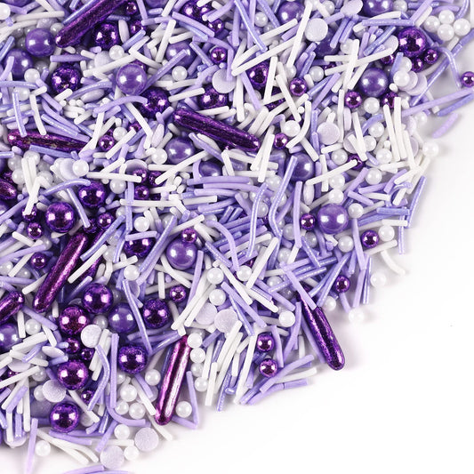 Purple Sprinkles For Cake Decorating, Cupcake, Cookies, Ice Cream Topper, Dreamy purple Cake Sprinkles Baking, Perfect For Birthdays Party, New Year’S Eve, 7 Ounces