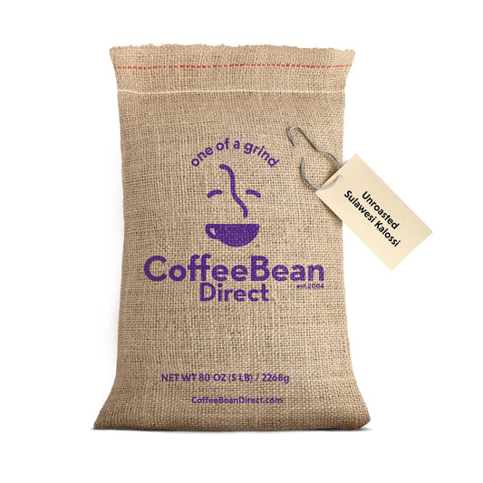 Coffee Bean Direct Unroasted Sulawesi Kalossi, 5 Pound (Pack of 1)