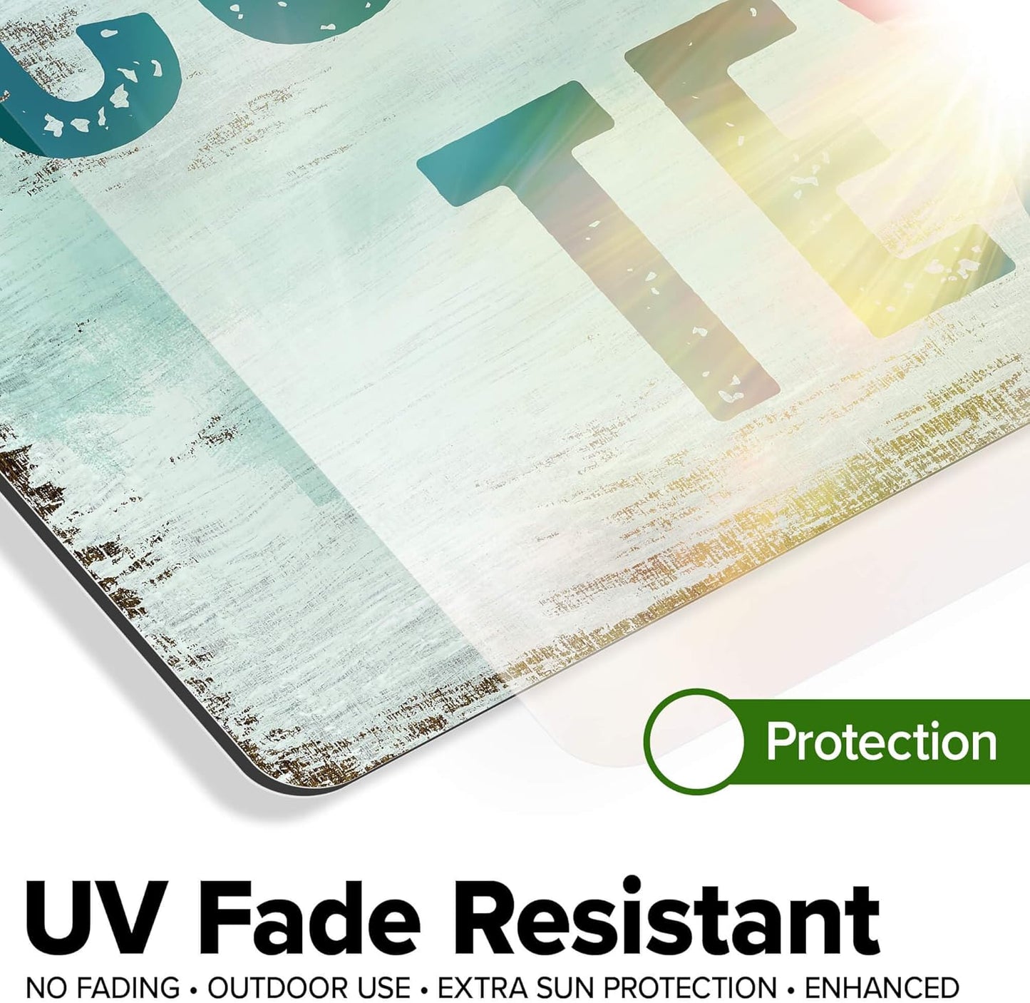 Custom Sign, Custom Street Sign, 11 Font Colors, 13 Font Styles, 4 Hole Options, 22 Sizes, 10x14 Inches, Rust Free DiBound, Fade Resistant, Made in USA by My Sign Center (Shabby Chic)