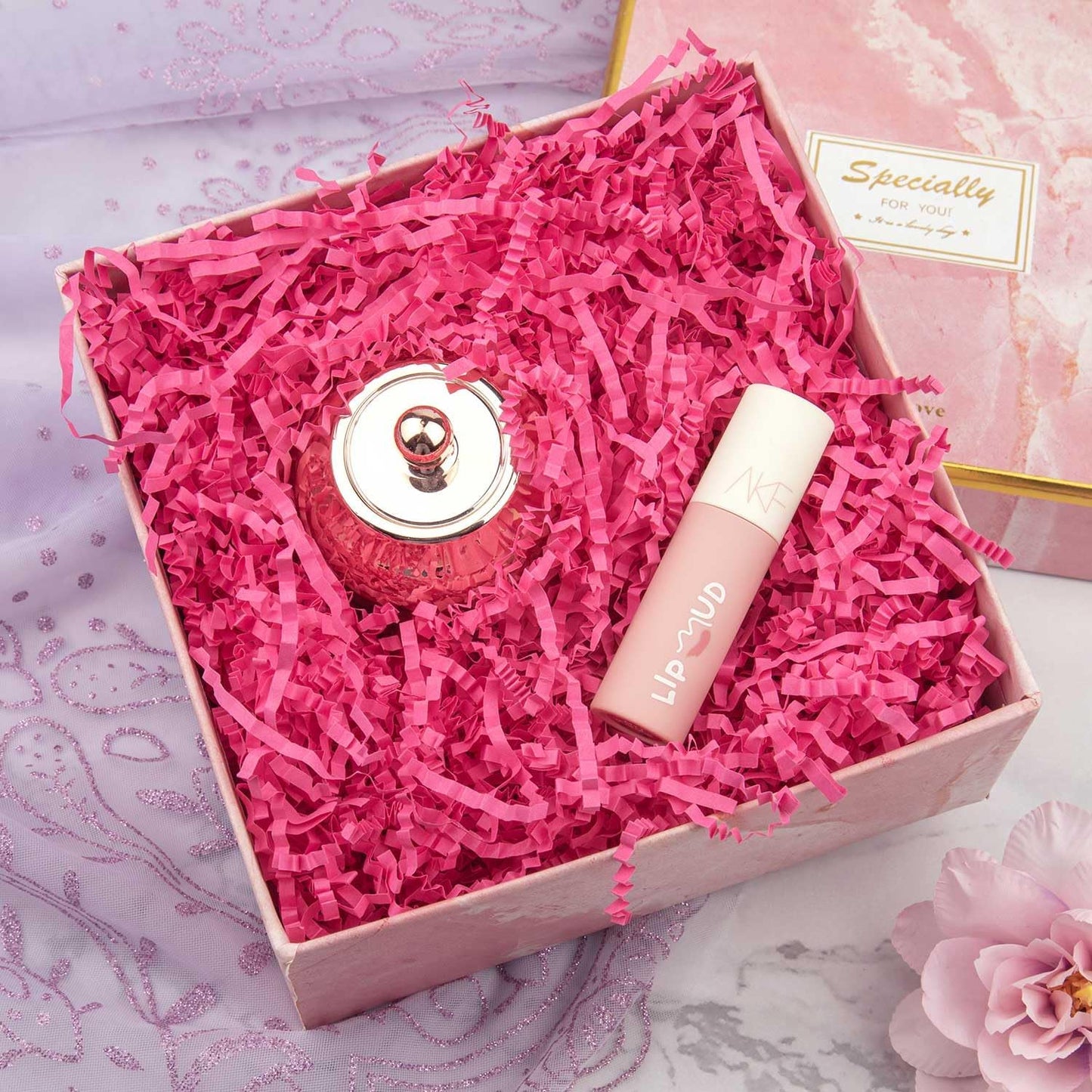 Caleihd Crinkle Cut Paper Grass Cushion Paper Streamer for Christmas Wedding Birthday Bridesmaid Engagement Craft Gift Boxes Bags Filler Decoration 4.5oz Hot Pink