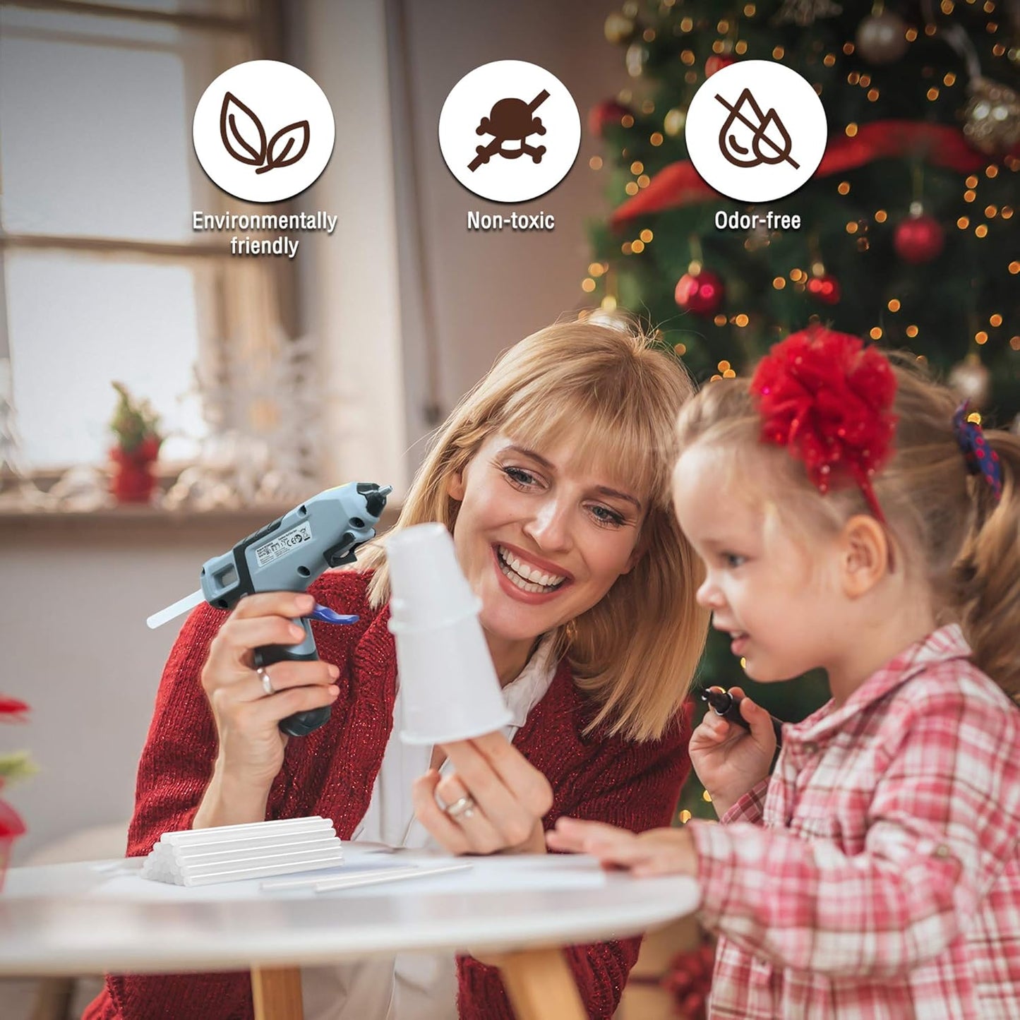 WORKPRO Full Size Hot Glue Sticks, 100-pack, 0.43x4 Inches, Compatible with Most Glue Guns, Multipurpose for DIY Art Craft General Repairs, Home Decorations and Gluing Projects