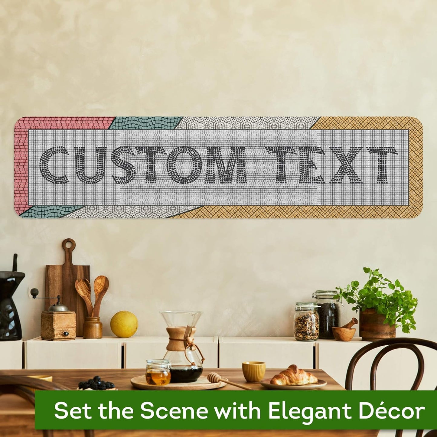 Custom Sign, Custom Street Sign, 11 Font Colors, 13 Font Styles, 4 Hole Options, 22 Sizes, 12x48 Inches, Rust Free DiBound, Fade Resistant, Made in USA by My Sign Center (Fauxsaic 2)