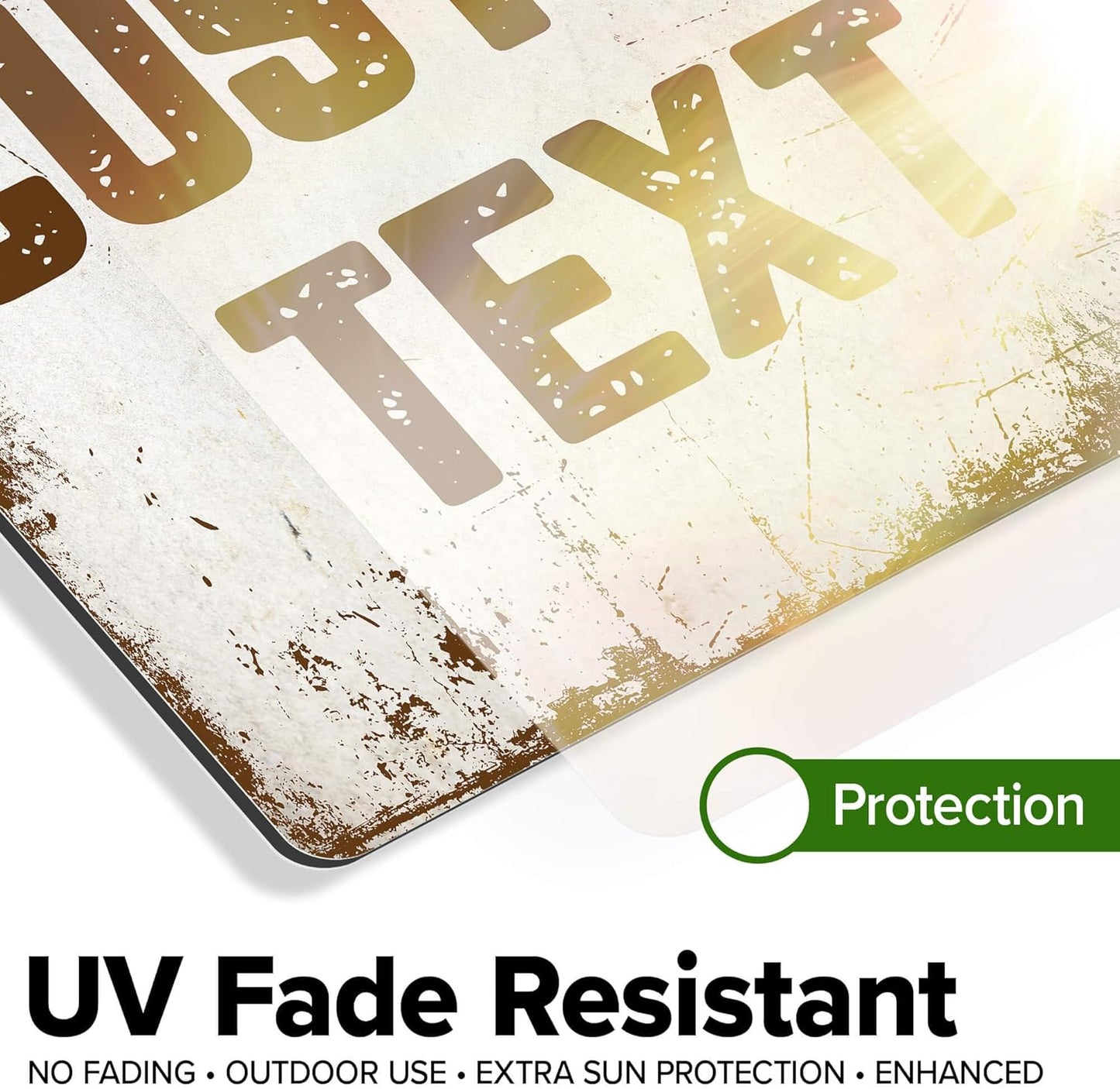 Custom Sign, Custom Street Sign, 11 Font Colors, 13 Font Styles, 4 Hole Options, 22 Sizes, 12x12 Inches, Rust Free DiBound, Fade Resistant, Made in USA by My Sign Center (Rustic)