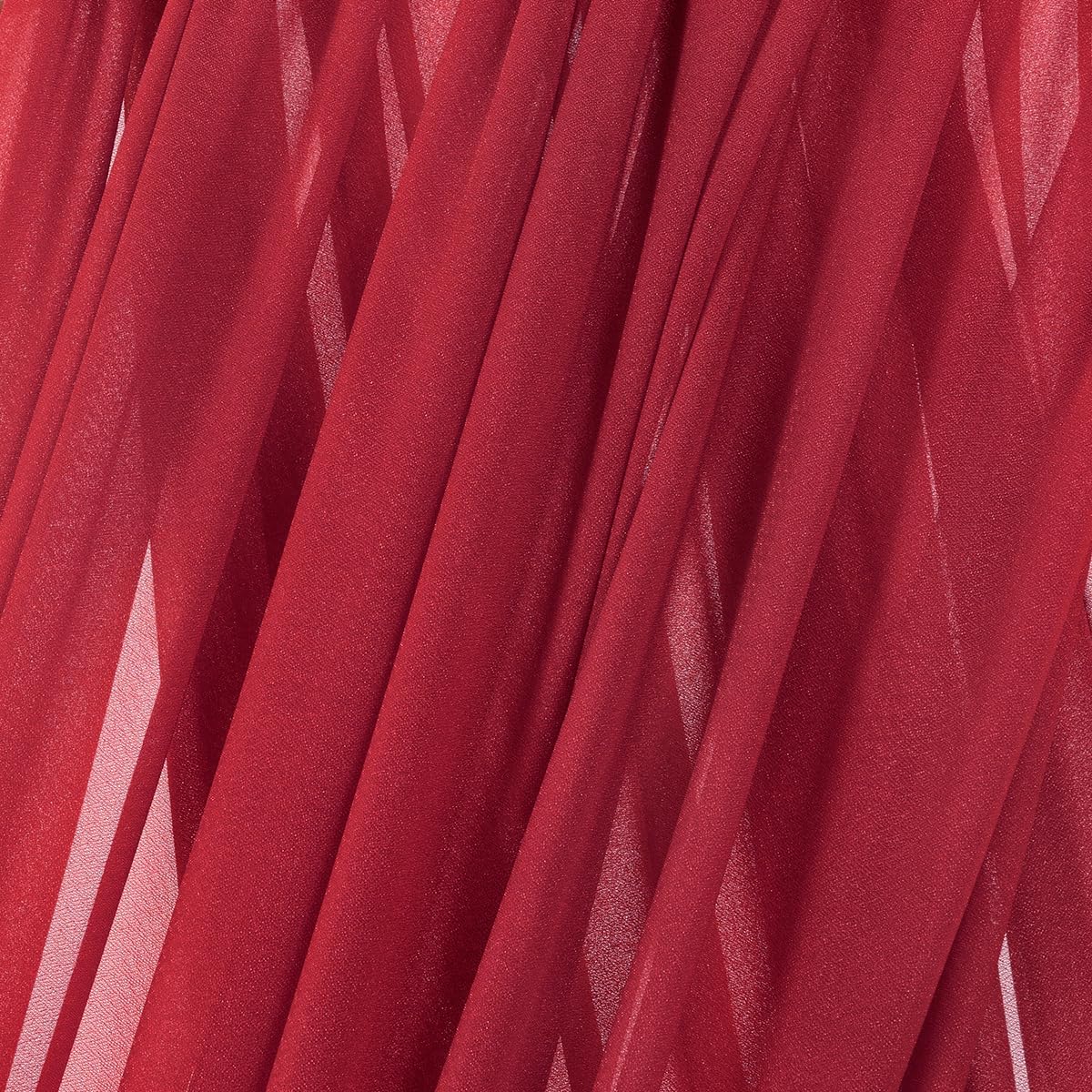 MLMC Red Wedding Arch Draping Fabric 2 Panels 29" x 20 FT Extra Long Gauze Drapes Sheer Backdrop Curtains 6.6 Yards Outdoor Drapery Panels for Wedding Baby Shower Party Ceiling Decoration