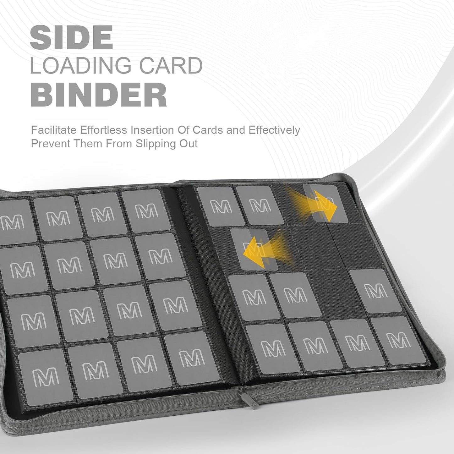 Premium Card Binder 16 Pocket,Trading Card Binder Holds up to 1000+Cards Sturdy Card Collection Album, Card Holder Folders for MTG, TCG, Game Cards & Sports Cards