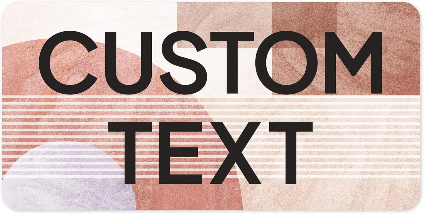 Custom Sign, Custom Street Sign, 11 Font Colors, 13 Font Styles, 4 Hole Options, 22 Sizes, 9x18 Inches, Rust Free DiBound, Fade Resistant, Made in USA by My Sign Center (Mid-Century Modern 1)