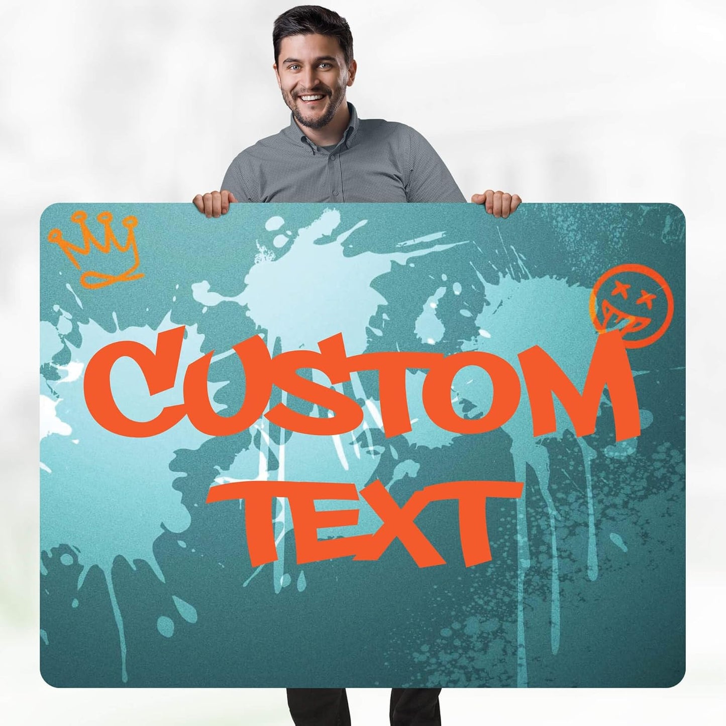 Custom Sign, Custom Street Sign, 11 Font Colors, 13 Font Styles, 4 Hole Options, 22 Sizes, 36x48 Inches, Rust Free DiBound, Fade Resistant, Made in USA by My Sign Center (Graffiti)