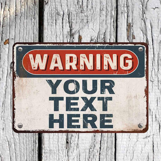 Custom Sign, Personalized Metal Signs, Customize for Office, Business, Workplace, Office, Home, Delivery Signs, Metal Sign With Your Own Image, Text,Photo, Pets, Kids Art Made in USA (Design 1)