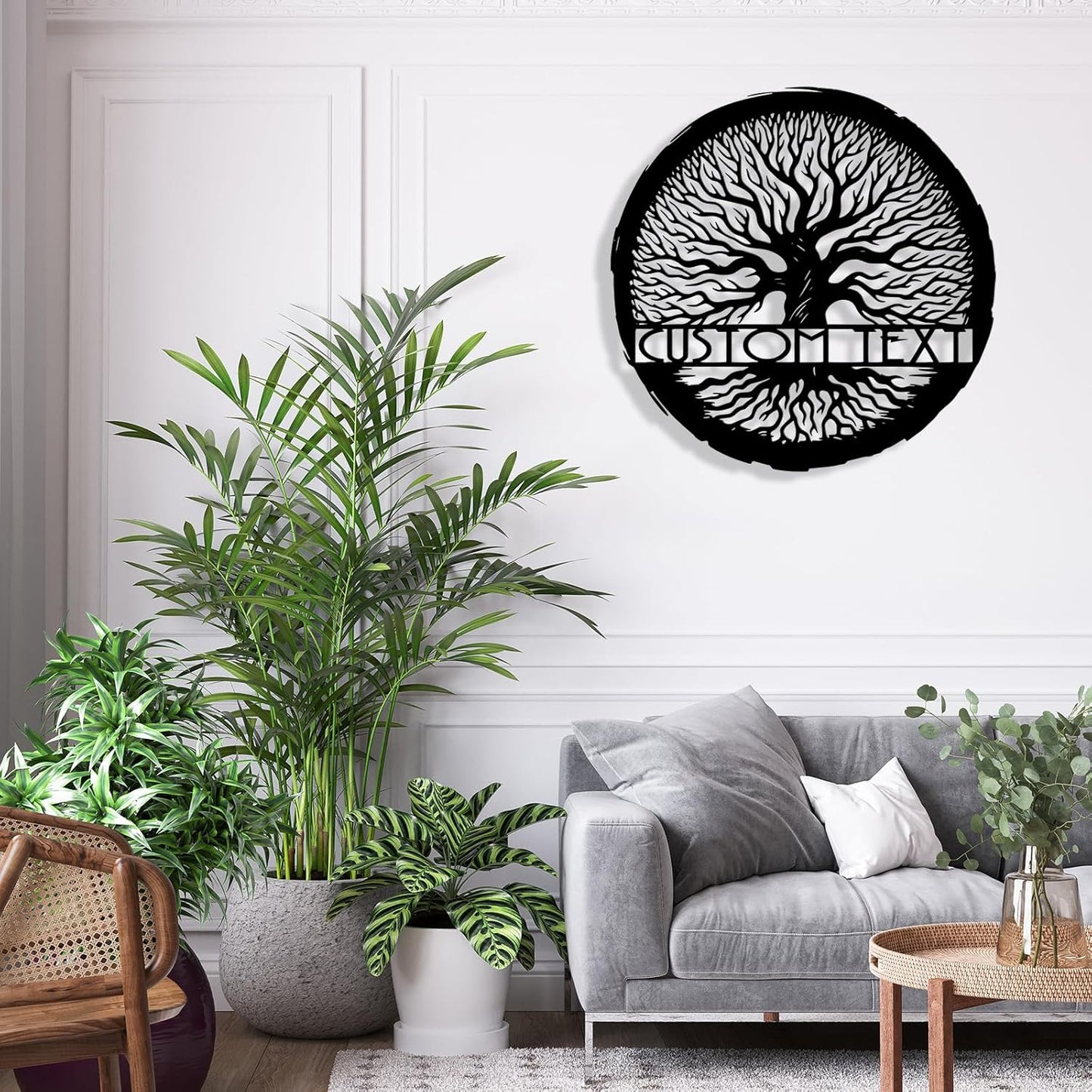 Personalized Tree of Life Metal Sign Wall Art Decor, Custom Wedding Gifts for Couples, Custom Family Name Sign, Christmas Valentine's Day Housewarming Gifts