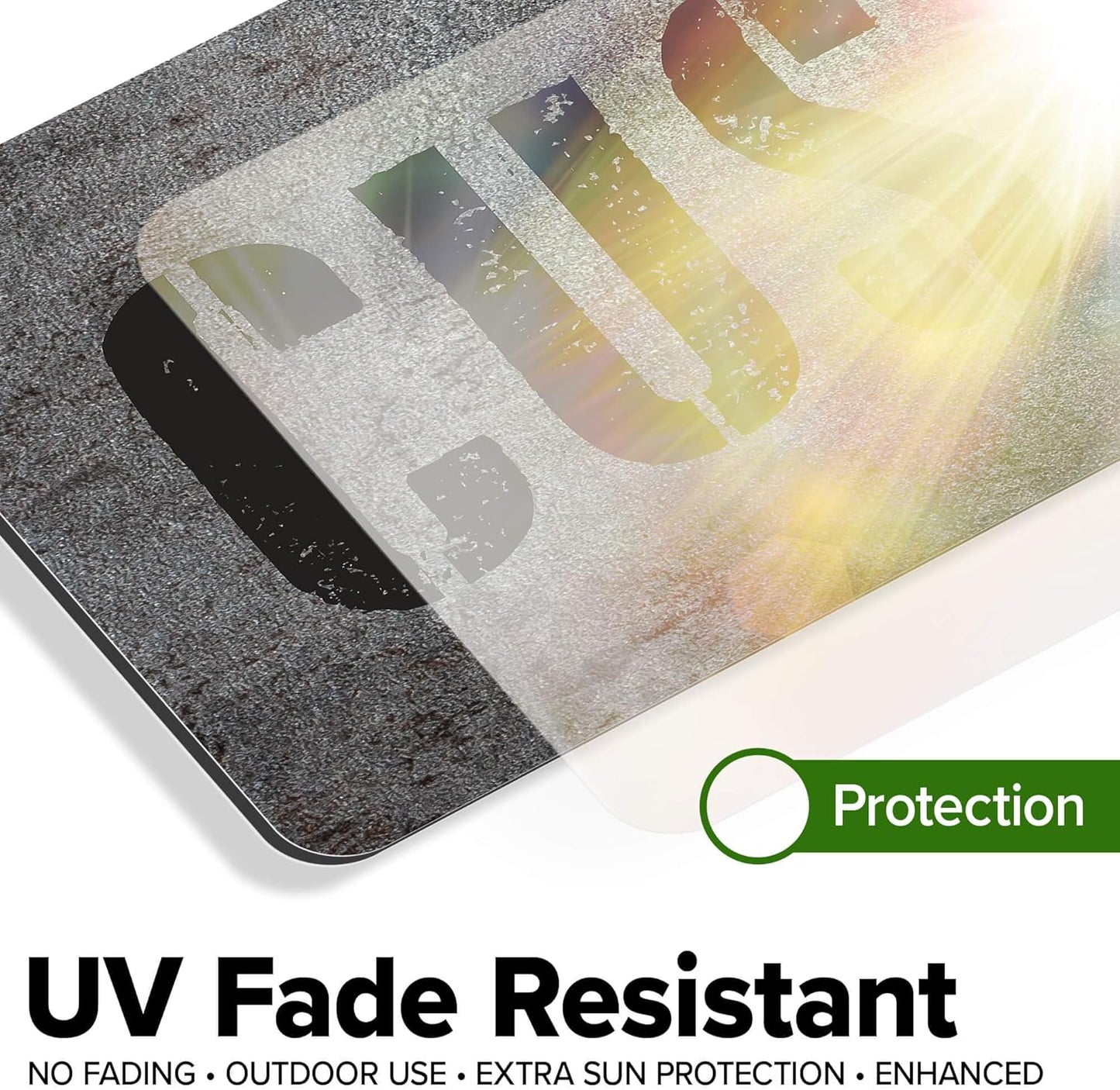 Custom Sign, Custom Street Sign, 11 Font Colors, 13 Font Styles, 4 Hole Options, 22 Sizes, 6x24 Inches, Rust Free DiBound, Fade Resistant, Made in USA by My Sign Center (Grunge Metal)