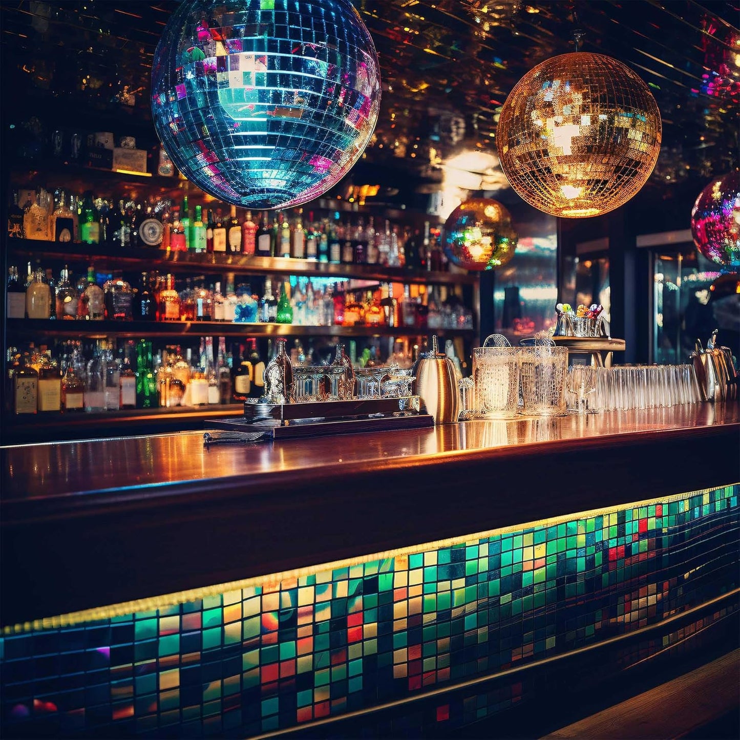 Yescom 2PCS 12" Large Disco Ball Mirror Big Hanging Glass Decoration for 70s 80s Party Events Wedding DJ Dance Club Bar Stage Lighting Business Holiday Home Decor Silver