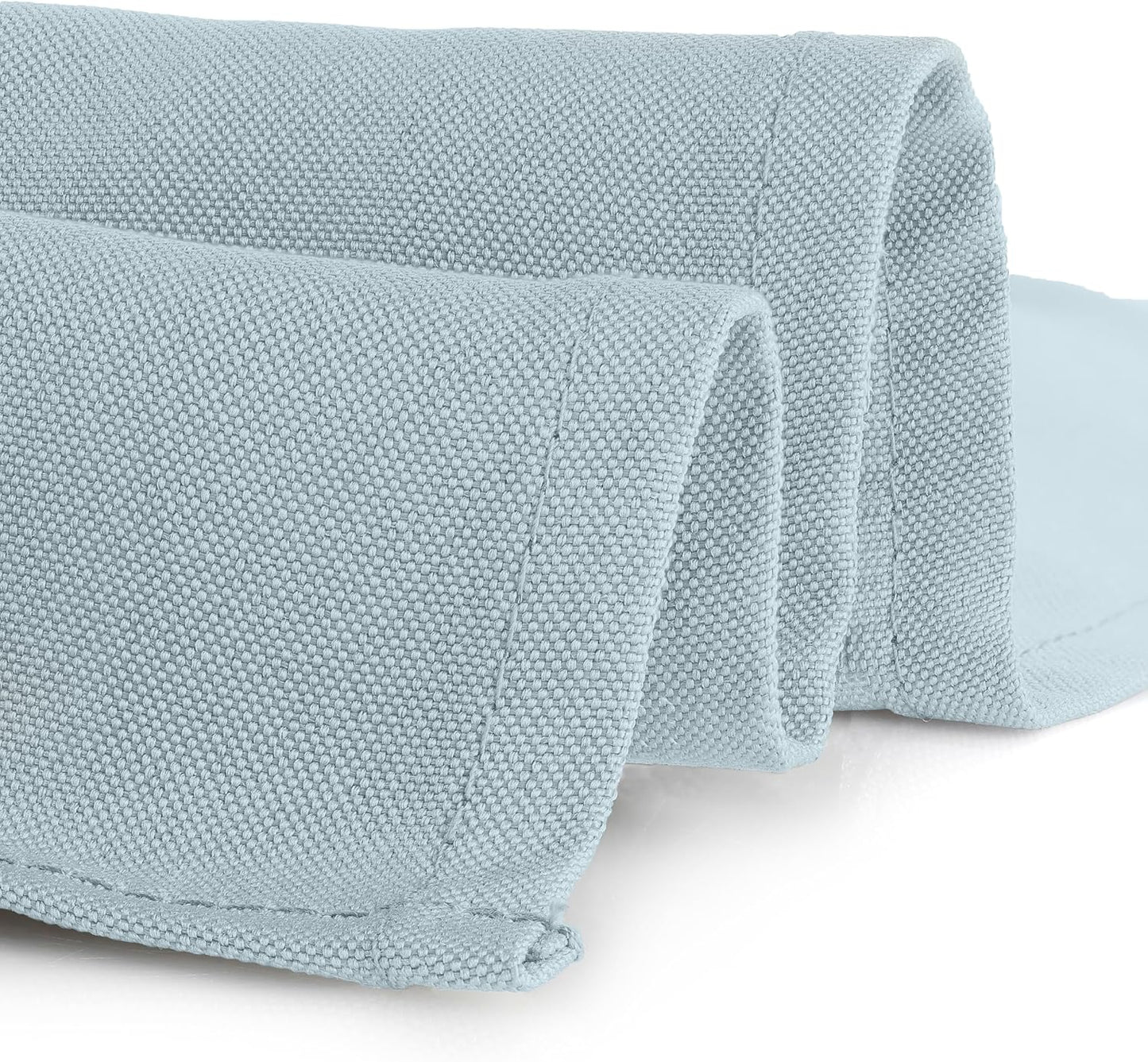 Gee Di Moda Square Tablecloth - 52 x 52 Inch Baby Blue Table Cloth for Small Square or Round Tables - Heavy Duty Washable Fabric - for Buffet Table, Holiday Party, Dinner, Wedding & Baby Shower