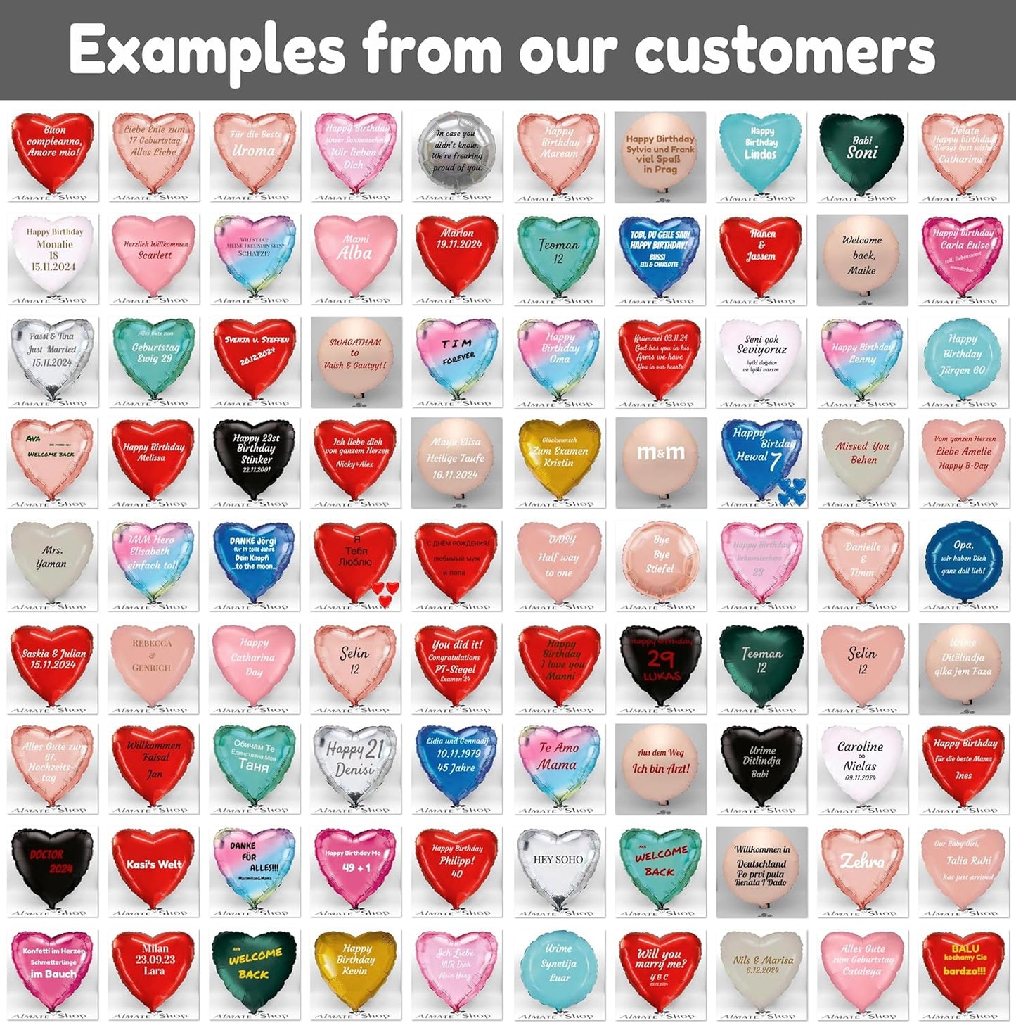 Сustom balloons Name Personalized foil Balloon round 19 inch satin and glossy colors Any text Gift Idea Surprise Customizable Birthday Wedding Anniversary Party decoration gifts surprise