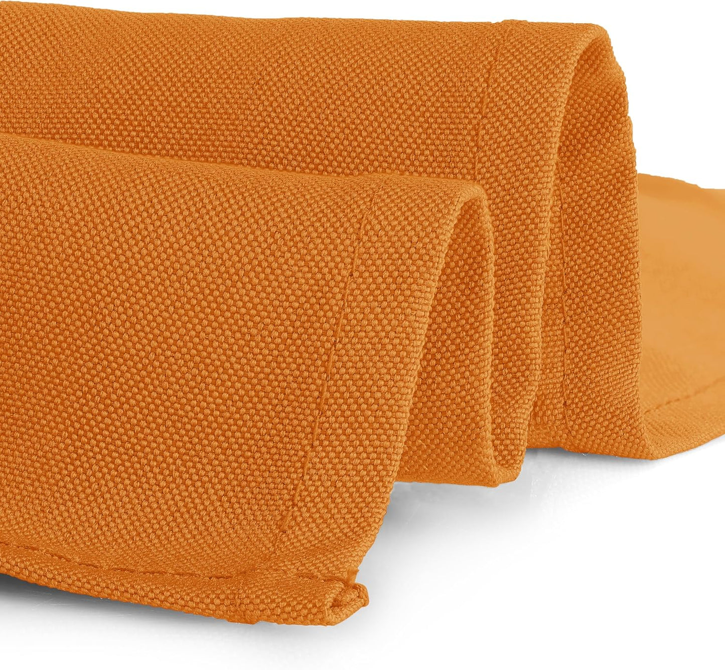 Gee Di Moda Square Tablecloth - 52 x 52 Inch Orange Table Cloth for Small Square or Round Tables - Heavy Duty Washable Fabric - for Buffet Table, Holiday Party, Dinner, Wedding & Baby Shower