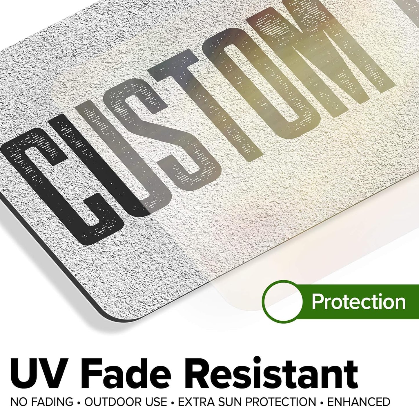 Custom Sign, Custom Street Sign, 11 Font Colors, 13 Font Styles, 4 Hole Options, 22 Sizes, 6x12 Inches, Rust Free DiBound, Fade Resistant, Made in USA by My Sign Center (Concrete)