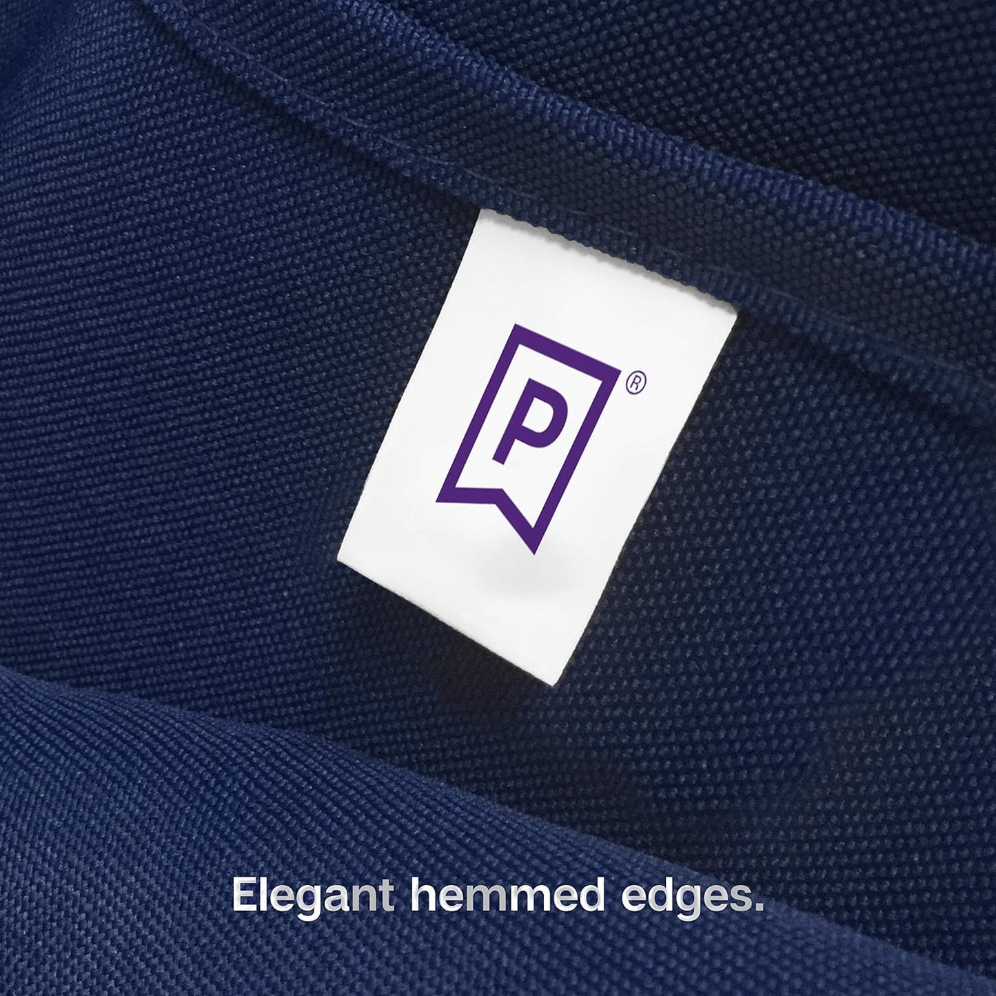 Gee Di Moda Square Tablecloth - 52 x 52 Inch Navy Blue Table Cloth for Small Square or Round Tables - Heavy Duty Washable Fabric - for Buffet Table, Holiday Party, Dinner, Wedding & Baby Shower