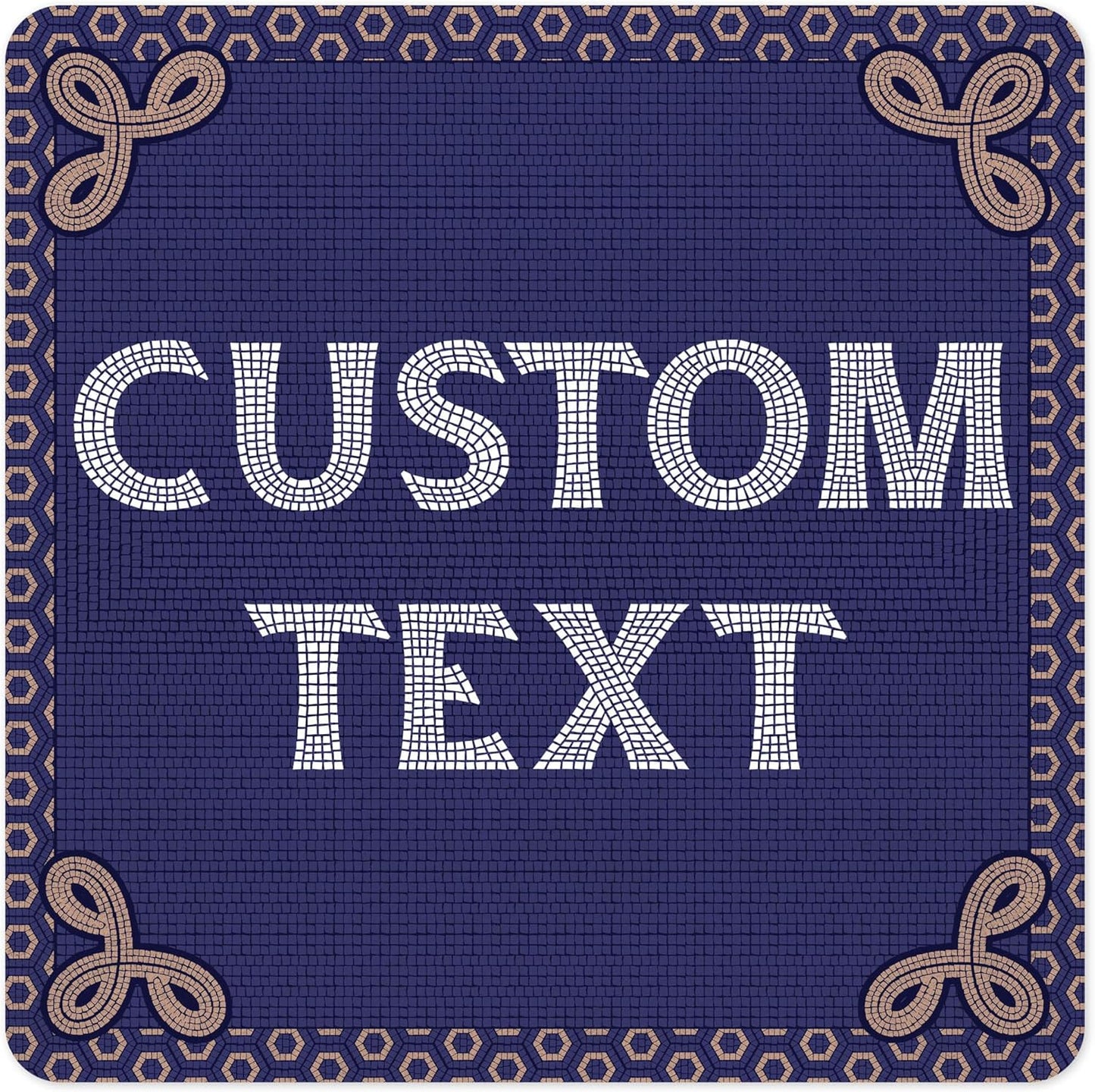 Custom Sign, Custom Street Sign, 11 Font Colors, 13 Font Styles, 4 Hole Options, 22 Sizes, 24x24 Inches, Rust Free DiBound, Fade Resistant, Made in USA by My Sign Center (Fauxsaic 1)