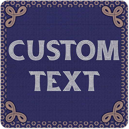 Custom Sign, Custom Street Sign, 11 Font Colors, 13 Font Styles, 4 Hole Options, 22 Sizes, 24x24 Inches, Rust Free DiBound, Fade Resistant, Made in USA by My Sign Center (Fauxsaic 1)