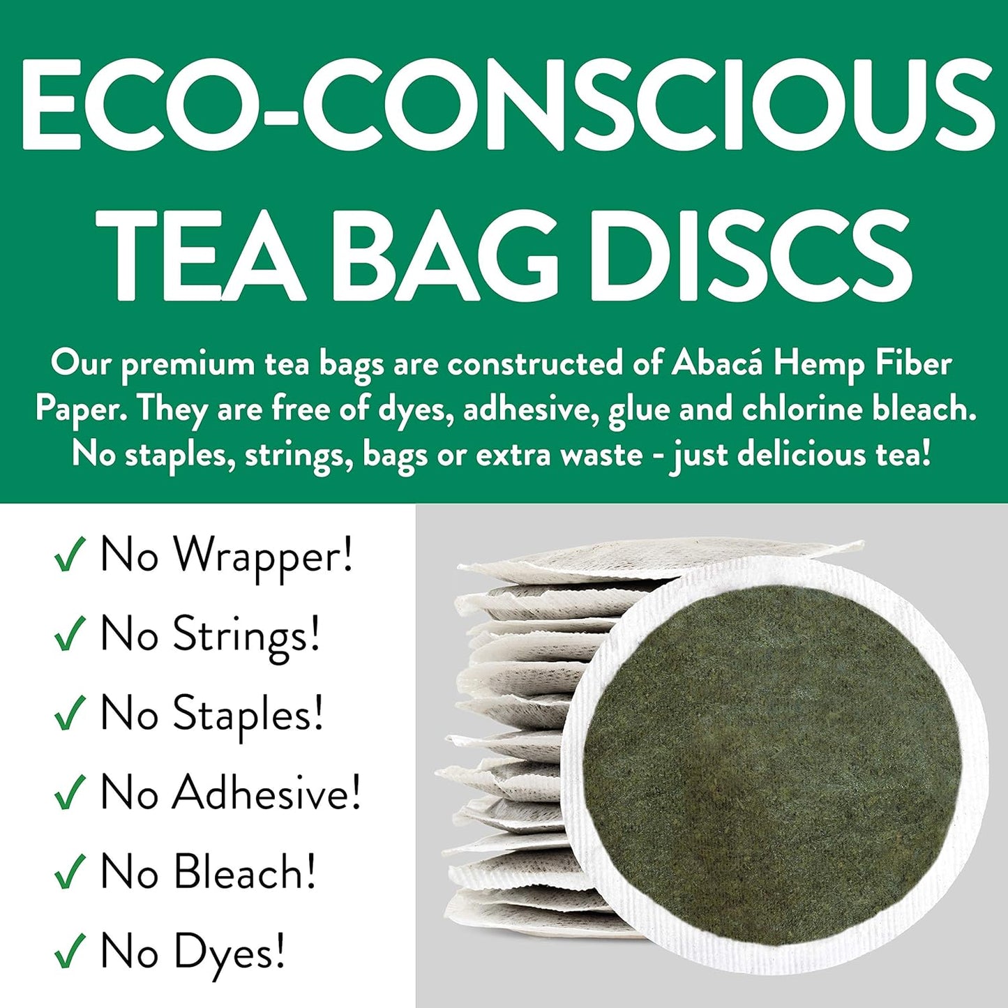 FGO Organic Moringa Tea, 100 Count, Eco-Conscious Tea Bags, Resealable Bag, Caffeine Free, Packaging May Vary (Pack of 1)