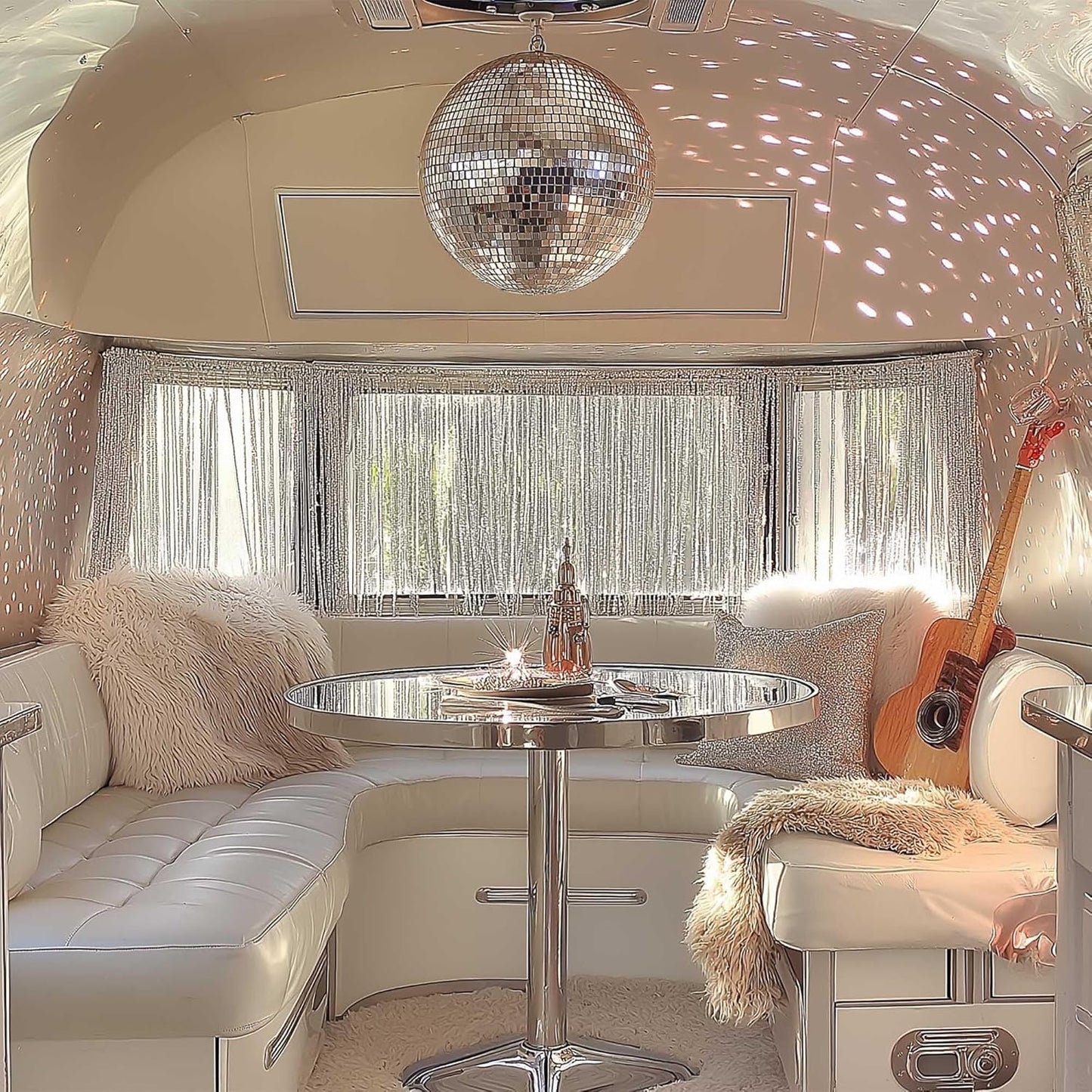 Yescom 12" Large Disco Ball Mirror Big Hanging Glass Decoration for 70s 80s Party Events Wedding DJ Dance Club Bar Stage Lighting Business Holiday Home Decor Silver