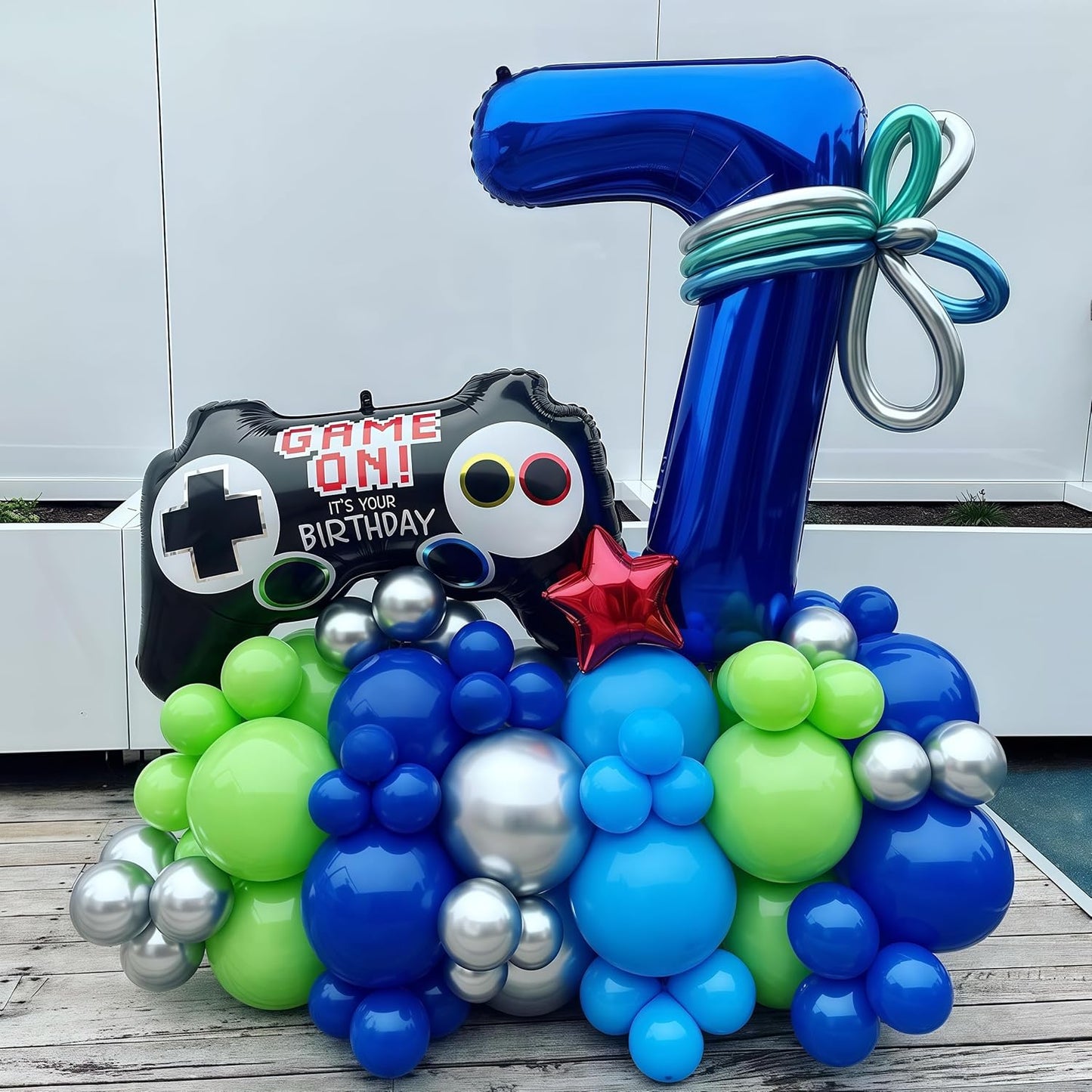 Navy Blue 6 Balloon Number,40 Inch Number 6 Balloon Big Dark Blue 6 Foil Mylar Helium Balloon for Birthday Party Decorations