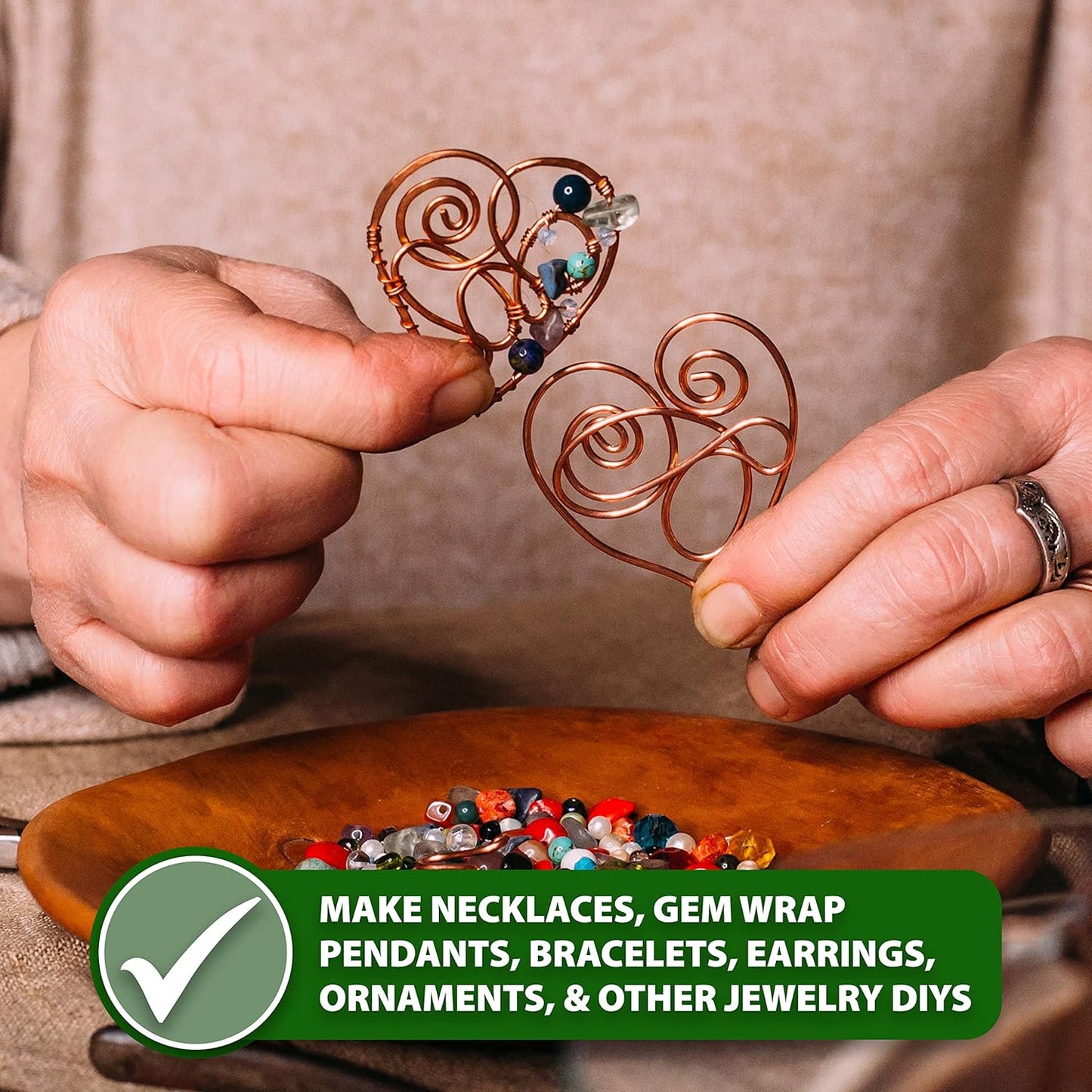 Mandala Crafts 20 Gauge Anodized Aluminum Craft Wire for Jewelry Making - 450 FT Colored Flexible Rose Gold Combo Wire - Bendable for Bonsai Armature Crafting Sculpting