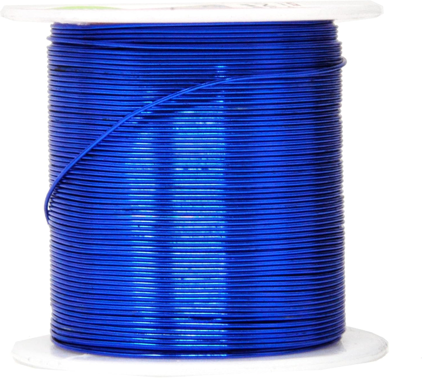 Mandala Crafts 22 Gauge Anodized Aluminum Craft Wire for Jewelry Making - 450 FT Colored Flexible Silver Copper True Blue Brown Red Kelly Green Wire - Bendable for Bonsai Armature Crafting Sculpting